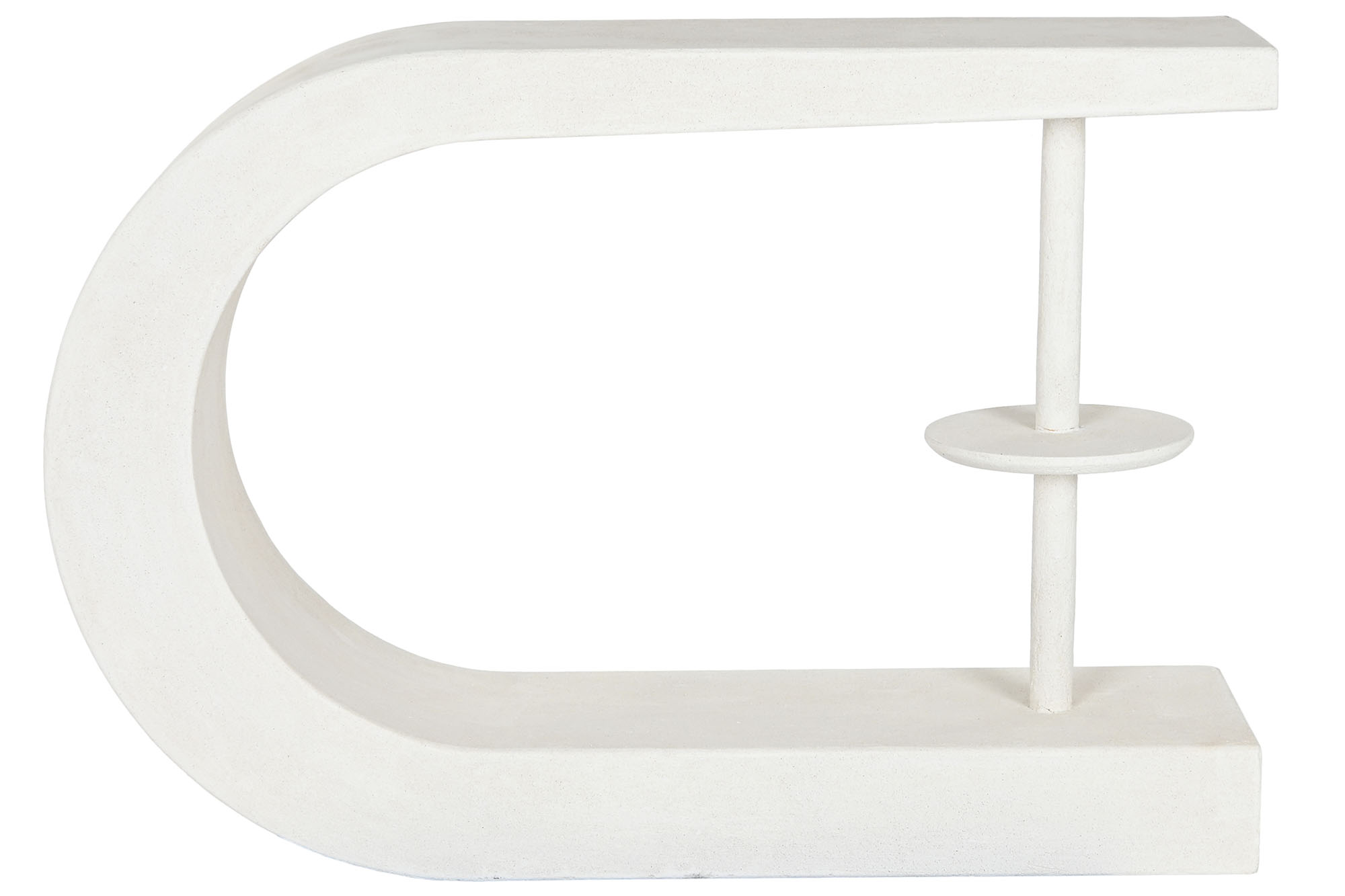 CONSOLA MDF 110X30X77 RUGOSO BLANCO