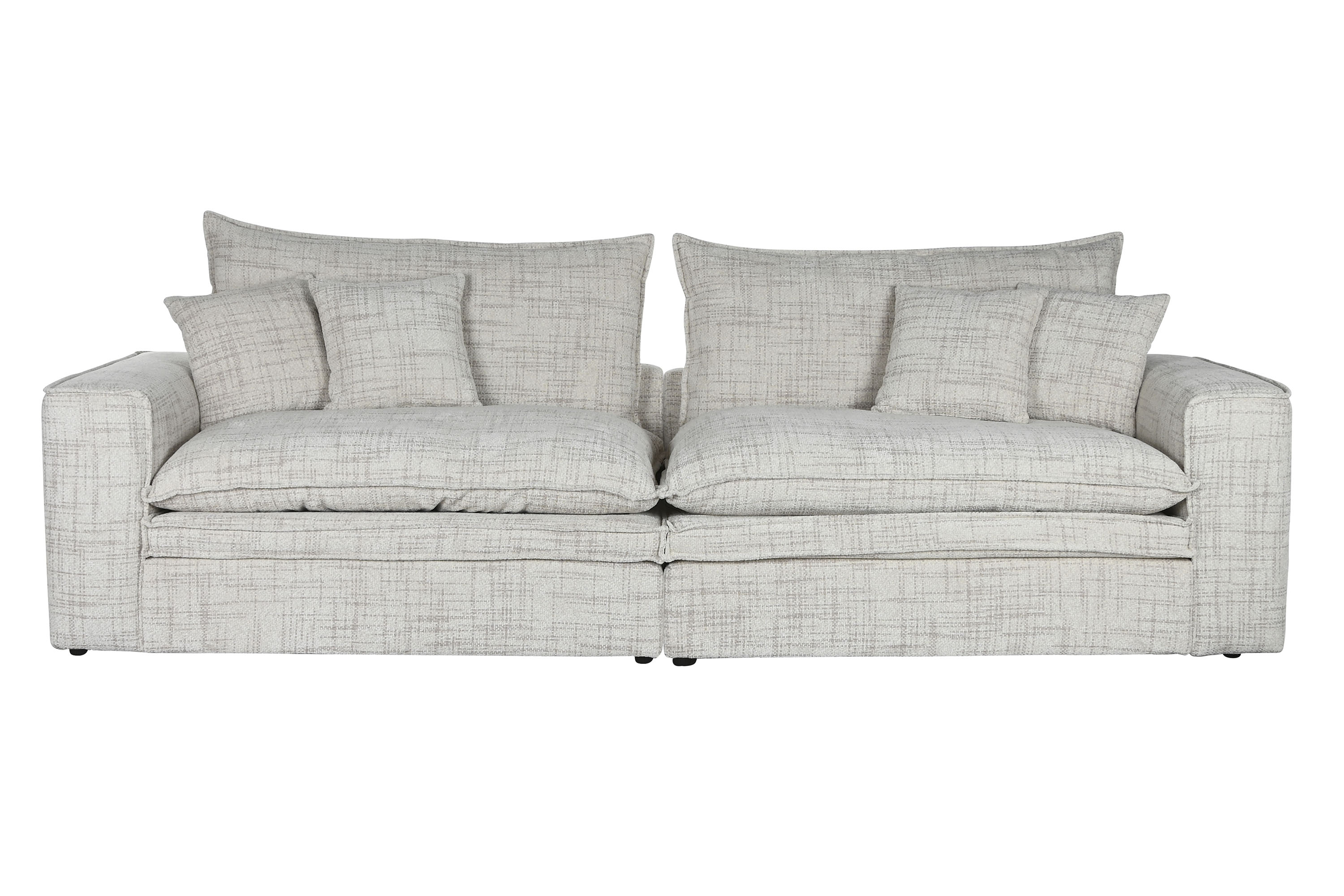 SOFA LINO PLUMA 296X99X100 4 COJINES INCLUIDOS