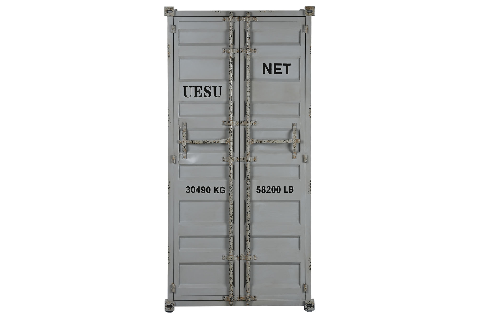 BOTELLERO METAL MDF 76,5X41X157,5 CONTAINER GRIS