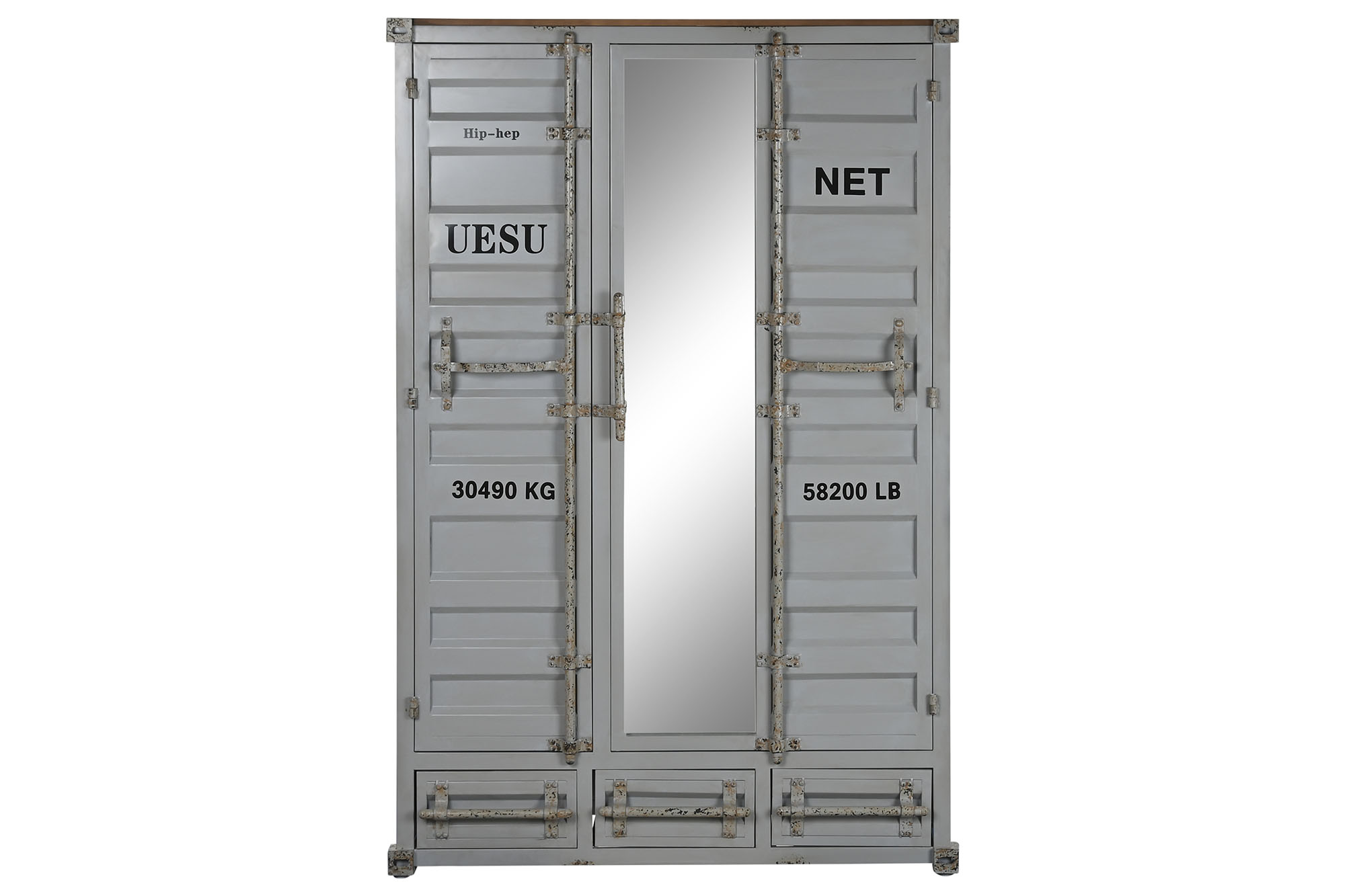 ARMARIO METAL 112X46X174 CONTAINER GRIS