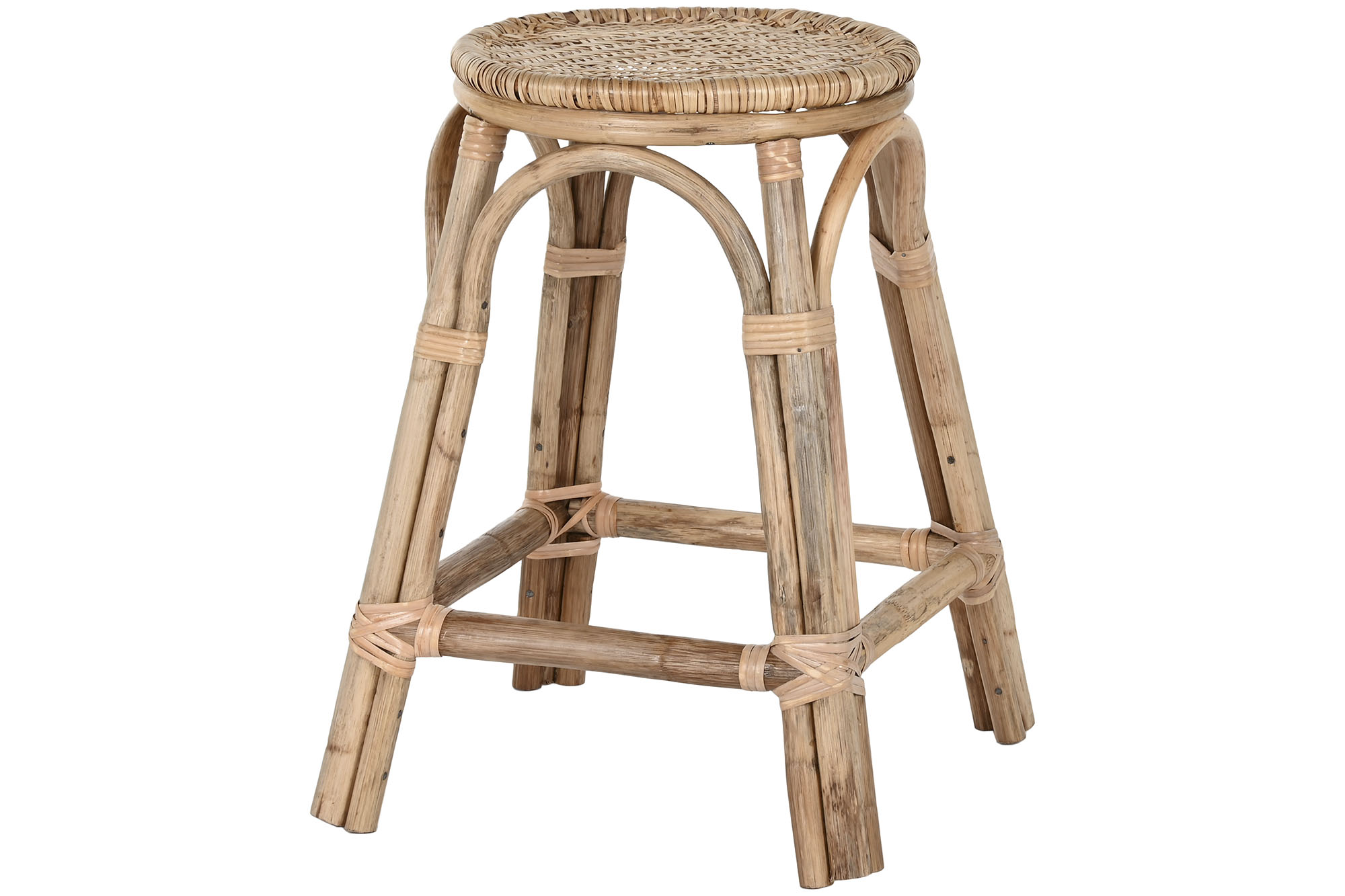 TABURETE MIMBRE RATAN 37X37X49,5 APILABLE NATURAL