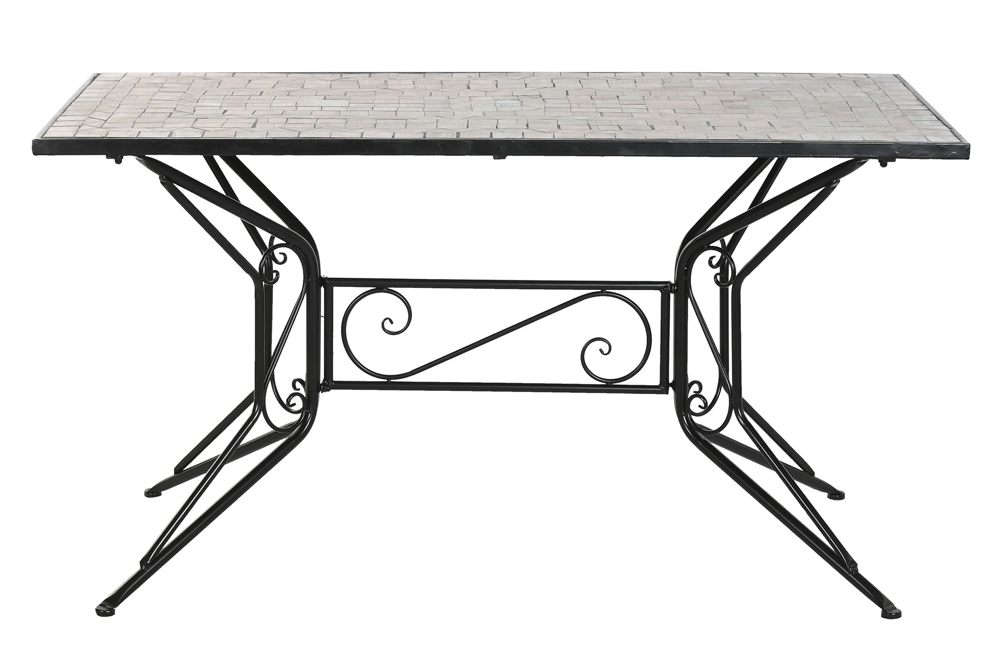 MESA COMEDOR FORJA CERAMICA 140X70X75,5 MOSAICO