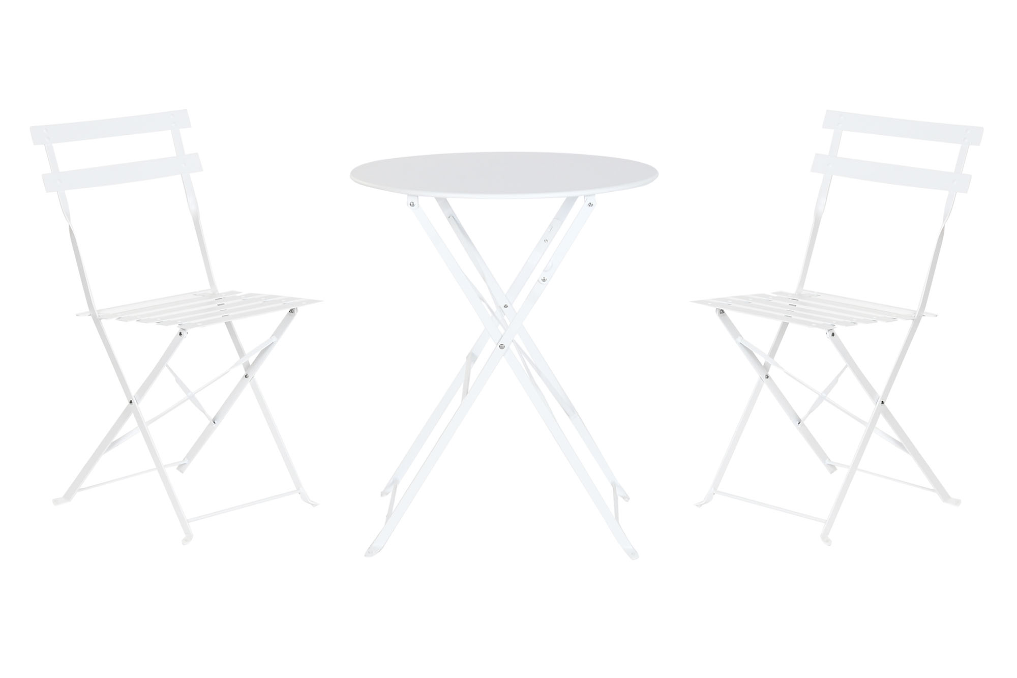 MESA SET 3 METAL 60X60X71 BLANCO