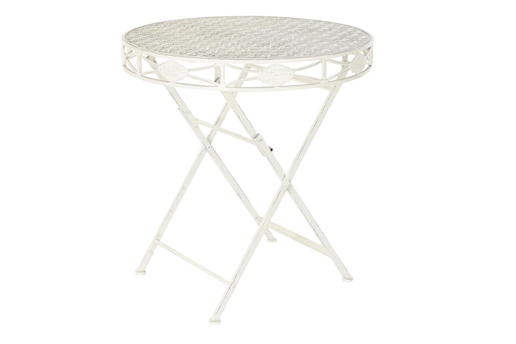 MESA REDONDA COMEDOR METAL 70X70X73 PLEGABLE