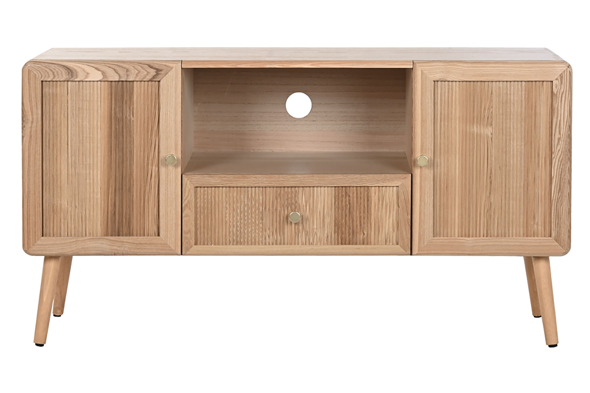 MUEBLE TV PINO MDF 120X40X63 NATURAL