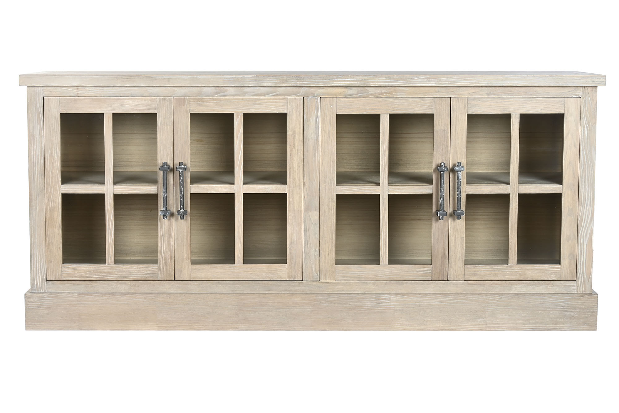BUFFET MADERA DE HEVEA CRISTAL 180X41X82,5 NATURAL