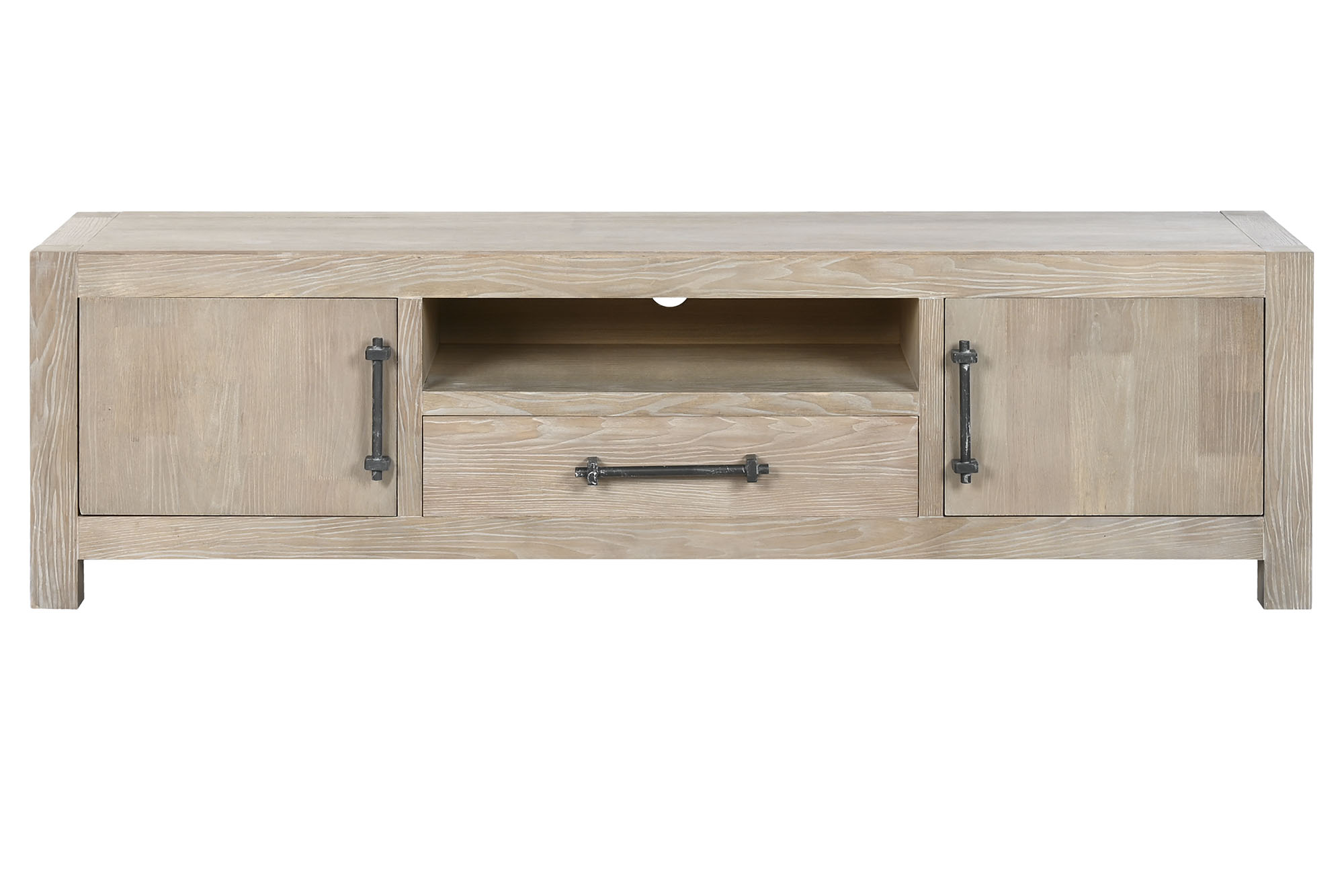 MUEBLE TV MADERA DE HEVEA METAL 160X40X46,5