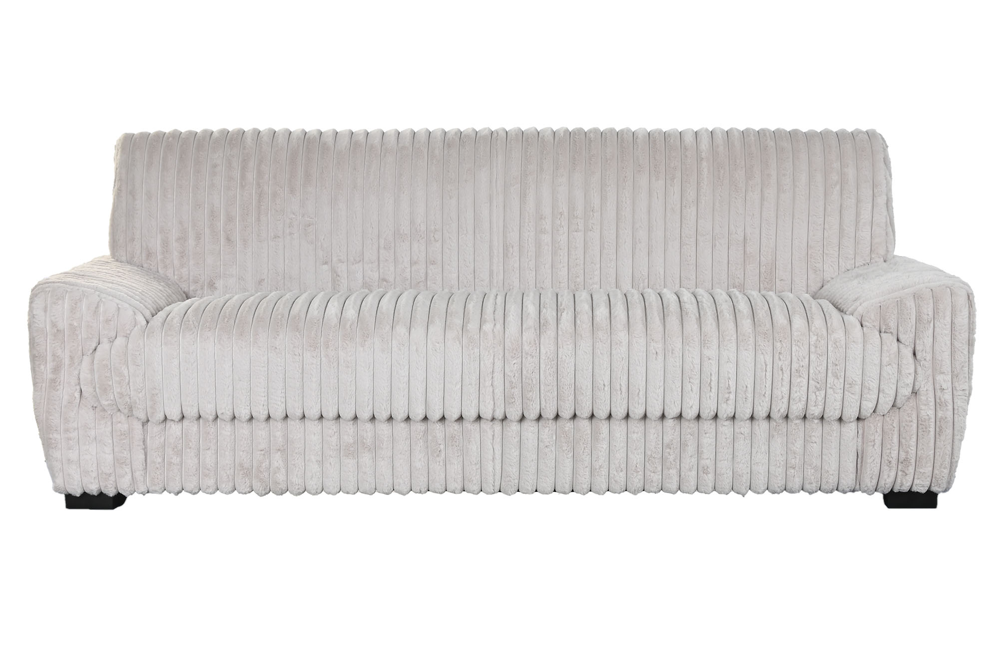 SOFA POLIESTER 198X84X79 PELO BEIGE
