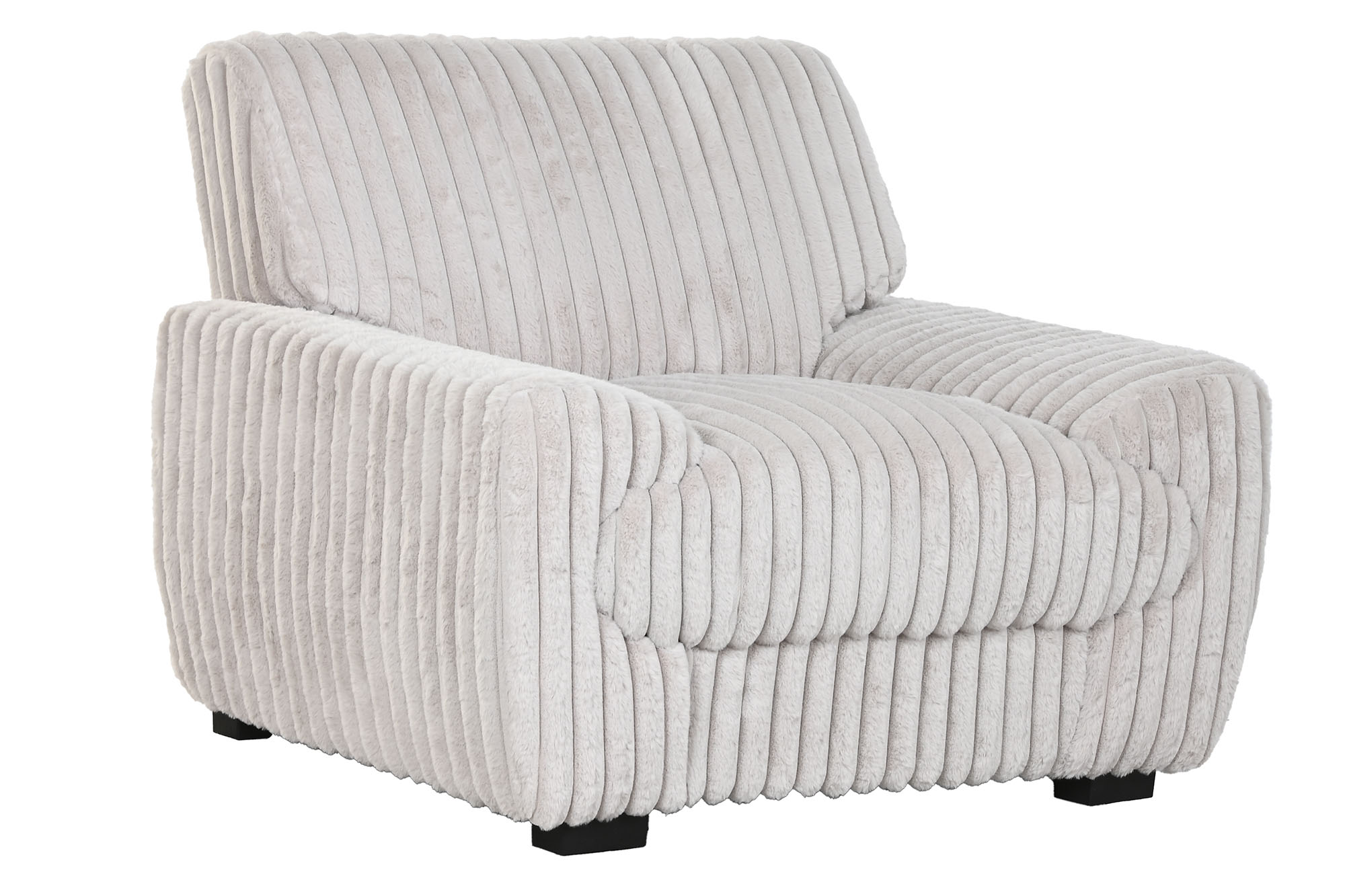 SILLON POLIESTER 98X84X79 PELO BEIGE