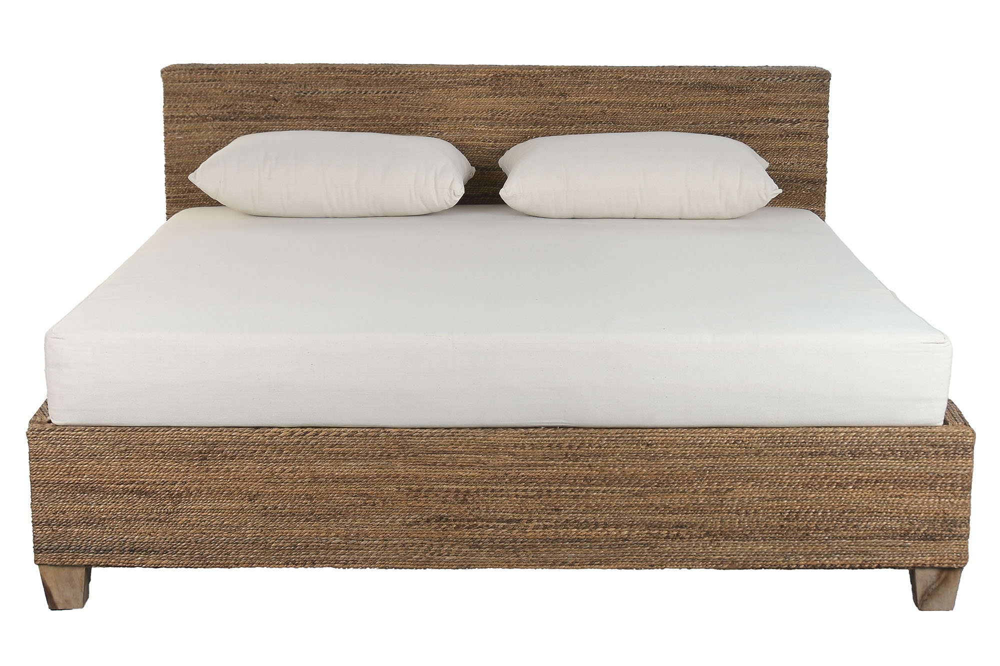 CAMA FIBRA DE BANANA TECA 192X220X92 180x200