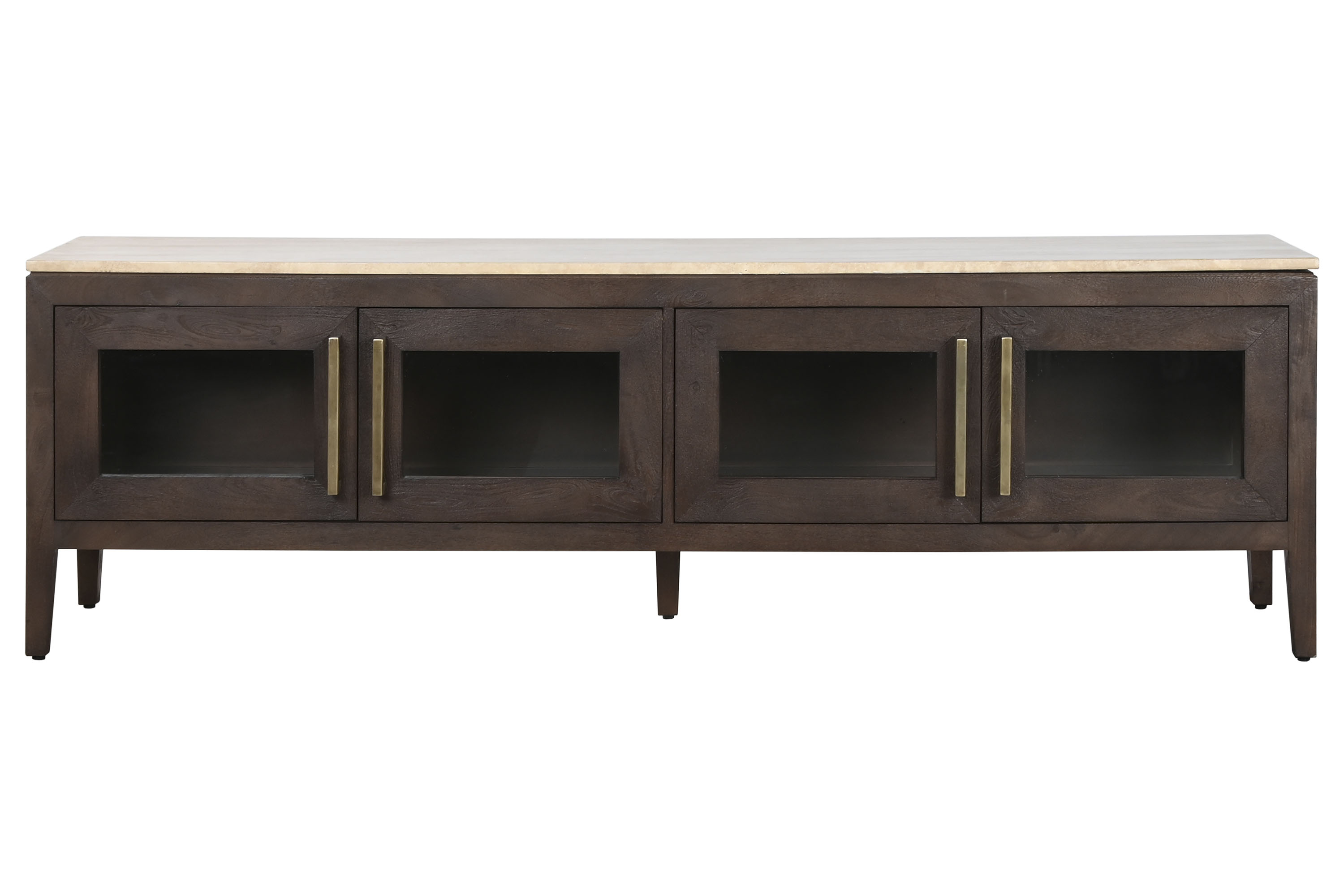 MUEBLE TV MANGO MARMOL 180X40X55 TRAVERTINO