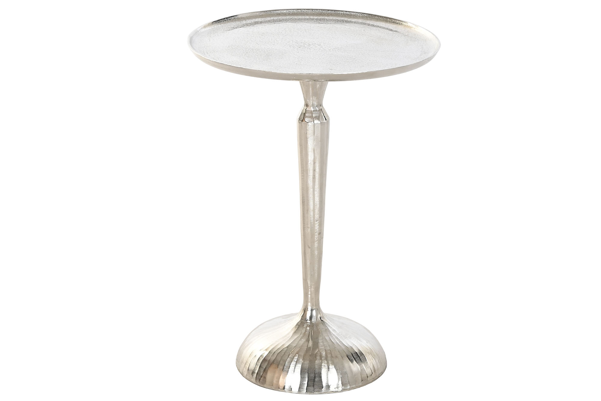 MESITA AUXILIAR ALUMINIO 41X41X58 PLATEADO