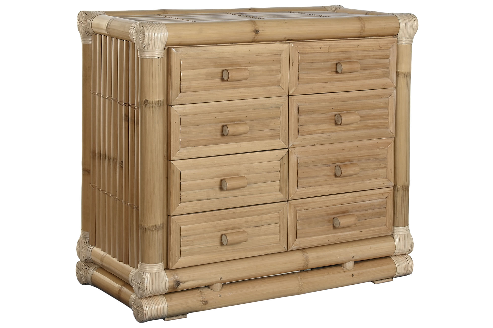 COMODA BAMBU RATAN 112X50X95 NATURAL