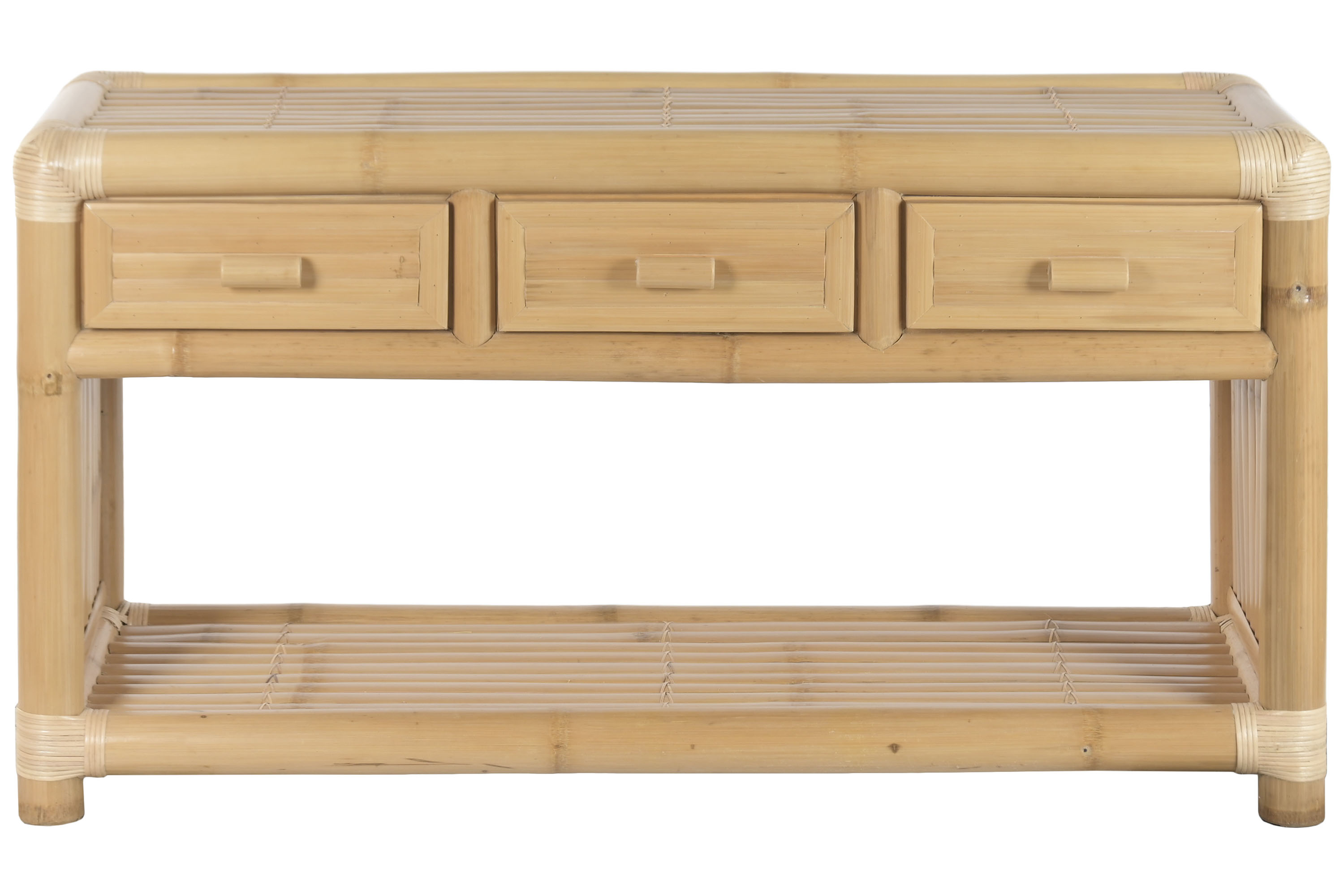 CONSOLA BAMBU RATAN 140X52X75 NATURAL
