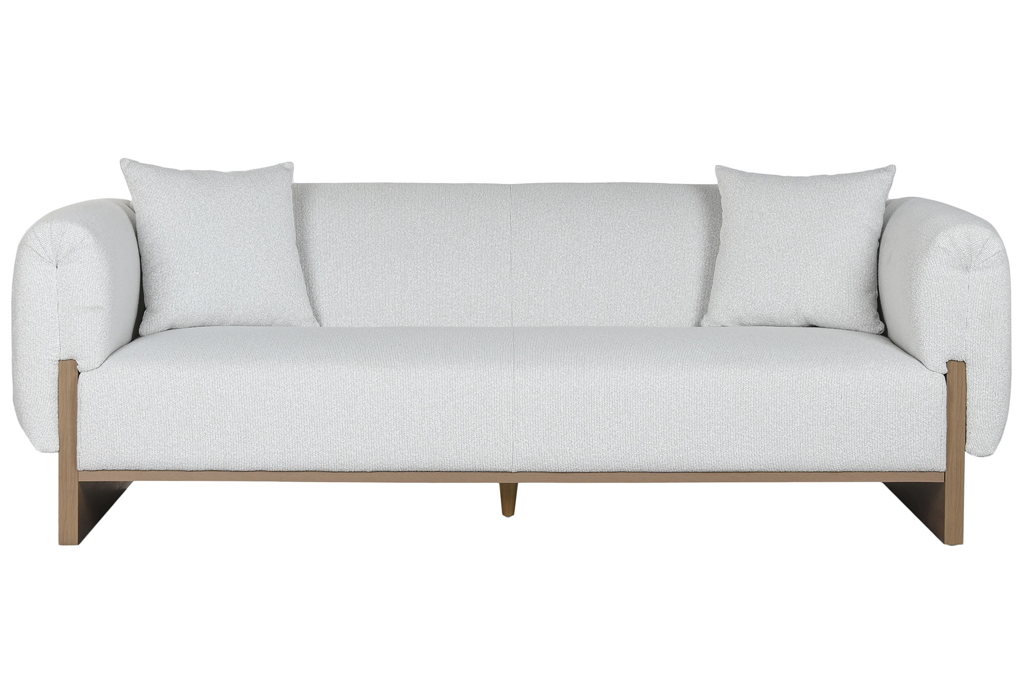 SOFA POLIESTER MDF 220X95X77 GRIS