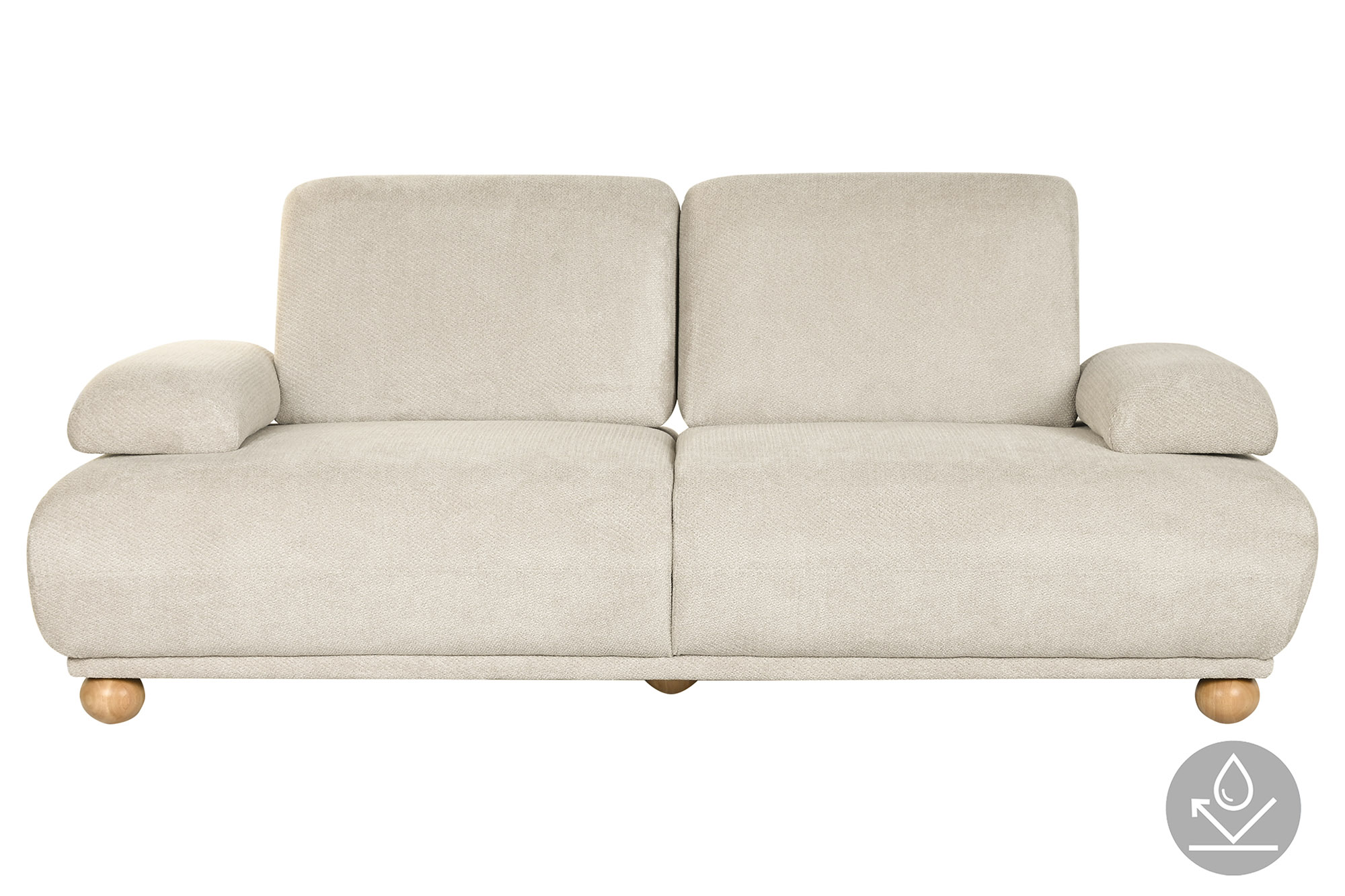 SOFA CAMA POLIESTER 245X125X95 RESPALDO Y BRAZOS A