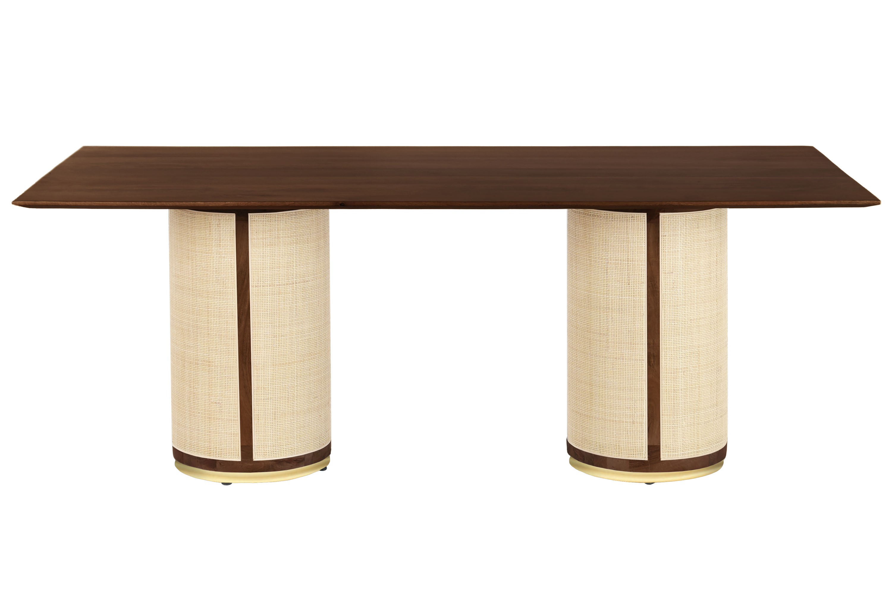 MESA COMEDOR MANGO FIBRA 200X100X76 NATURAL
