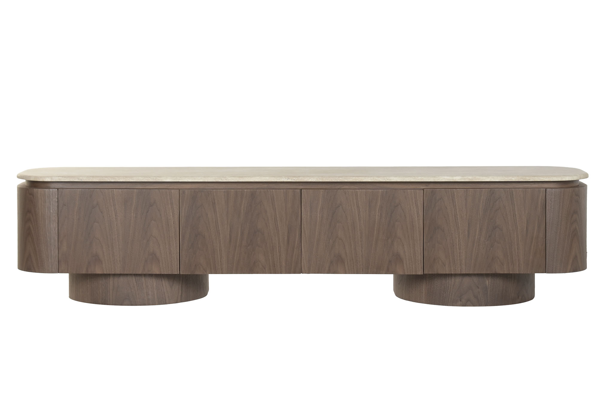MUEBLE TV MDF GRANITO 200X40X45 MARRON