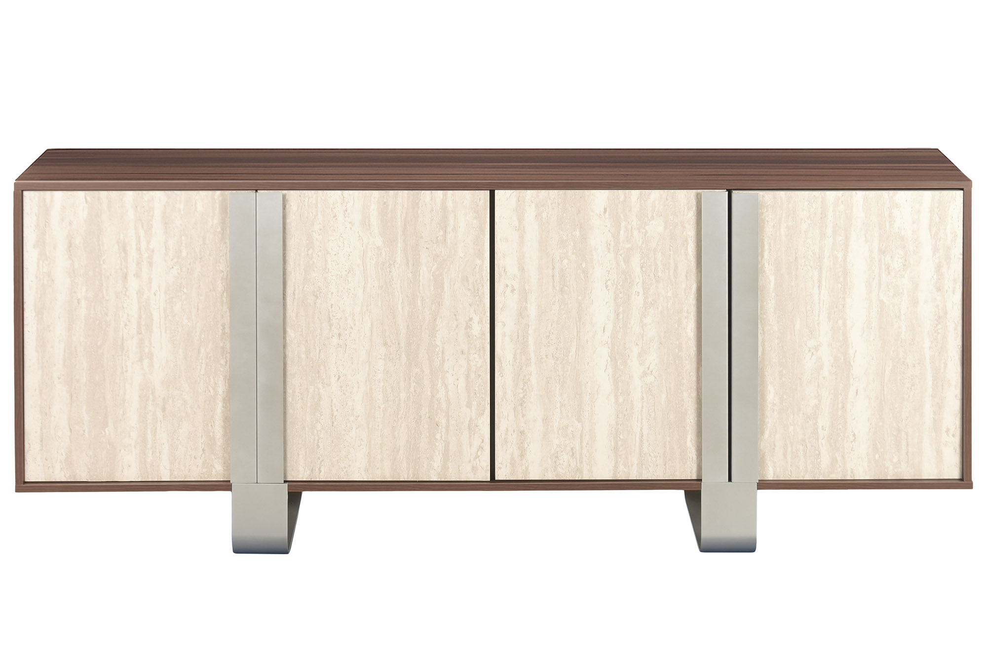 BUFFET MDF METAL 180X40X73,5 SIMIL MARMOL MARRON