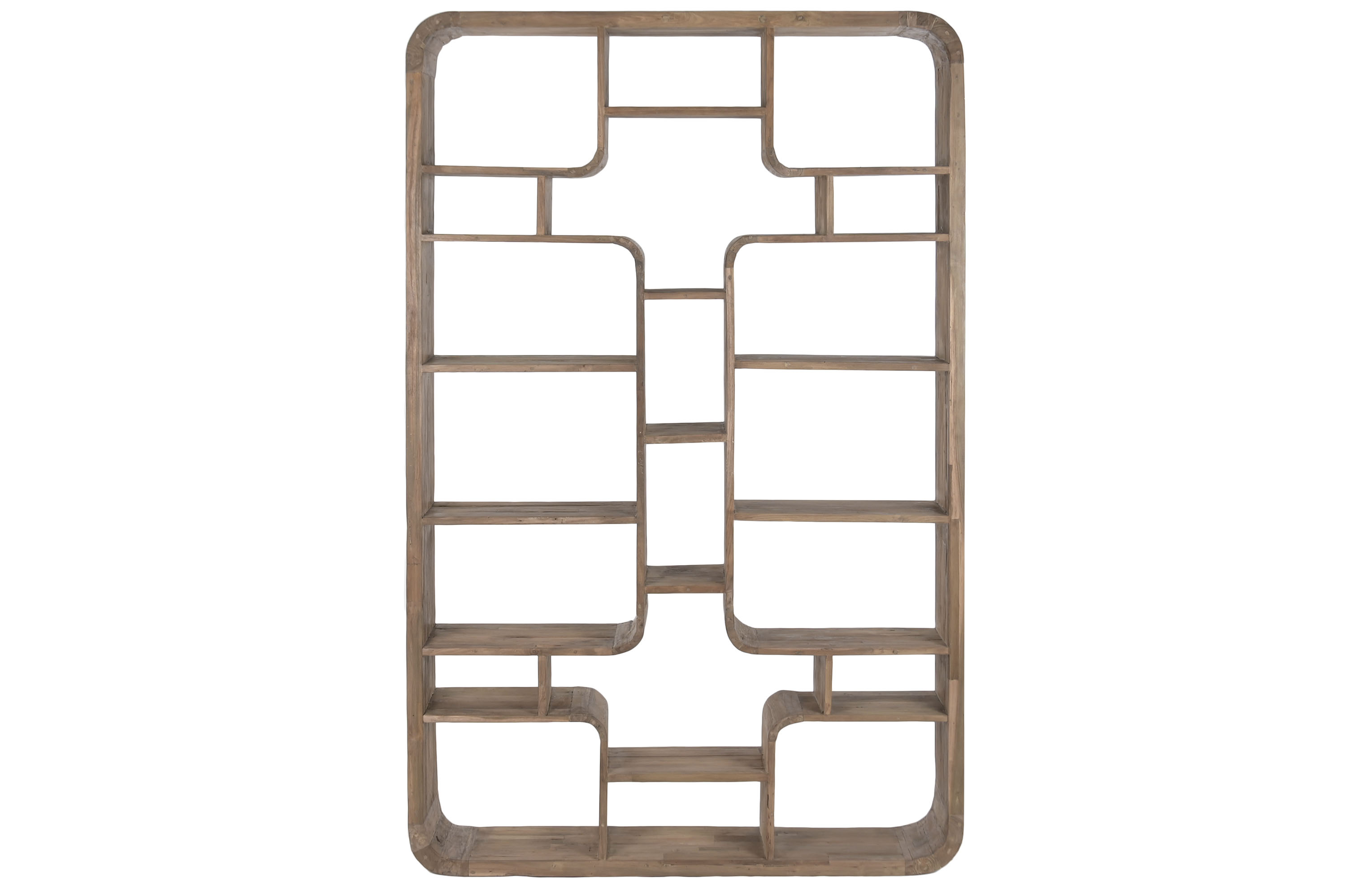 ESTANTERIA TECA RECICLADA 140X30X220 NATURAL