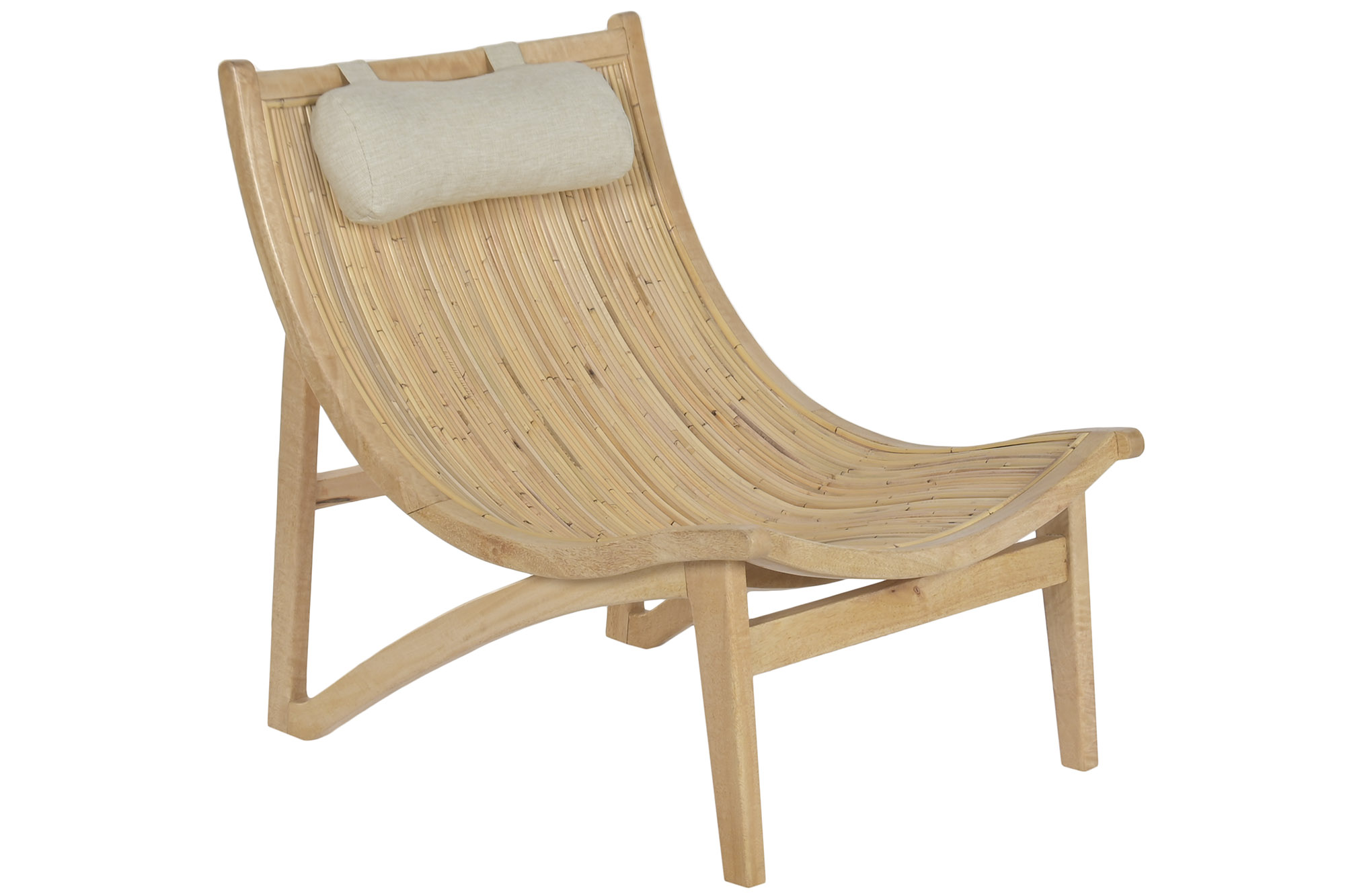 BUTACA BAMBU TECA 65X80X78,5 NATURAL