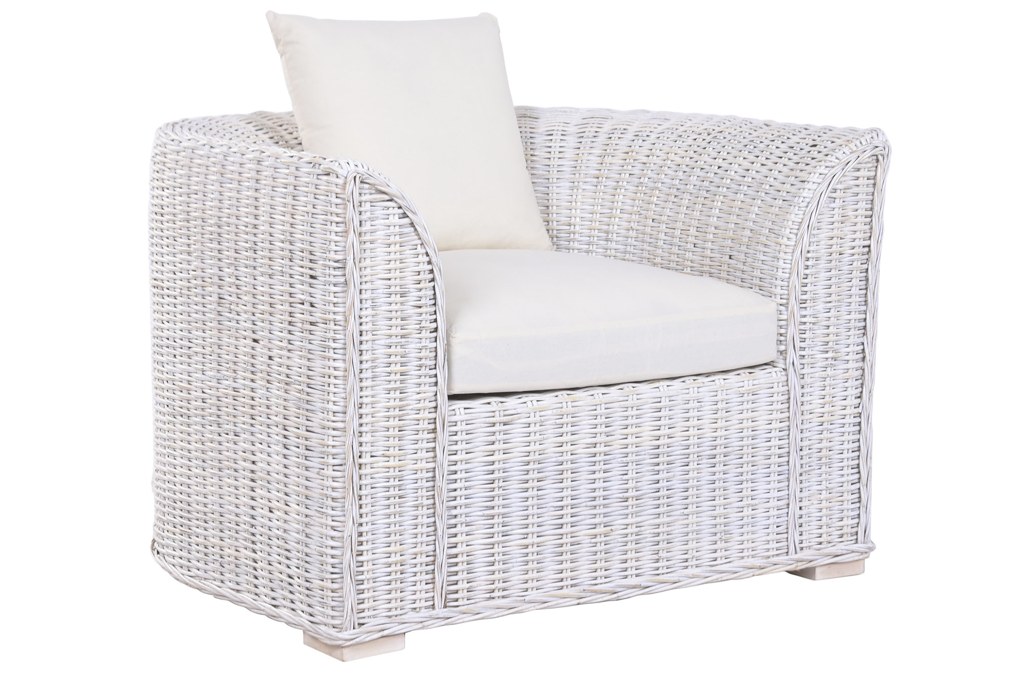 SILLON RATAN ALGODON 100X78X68 CON COJINES DECAPE