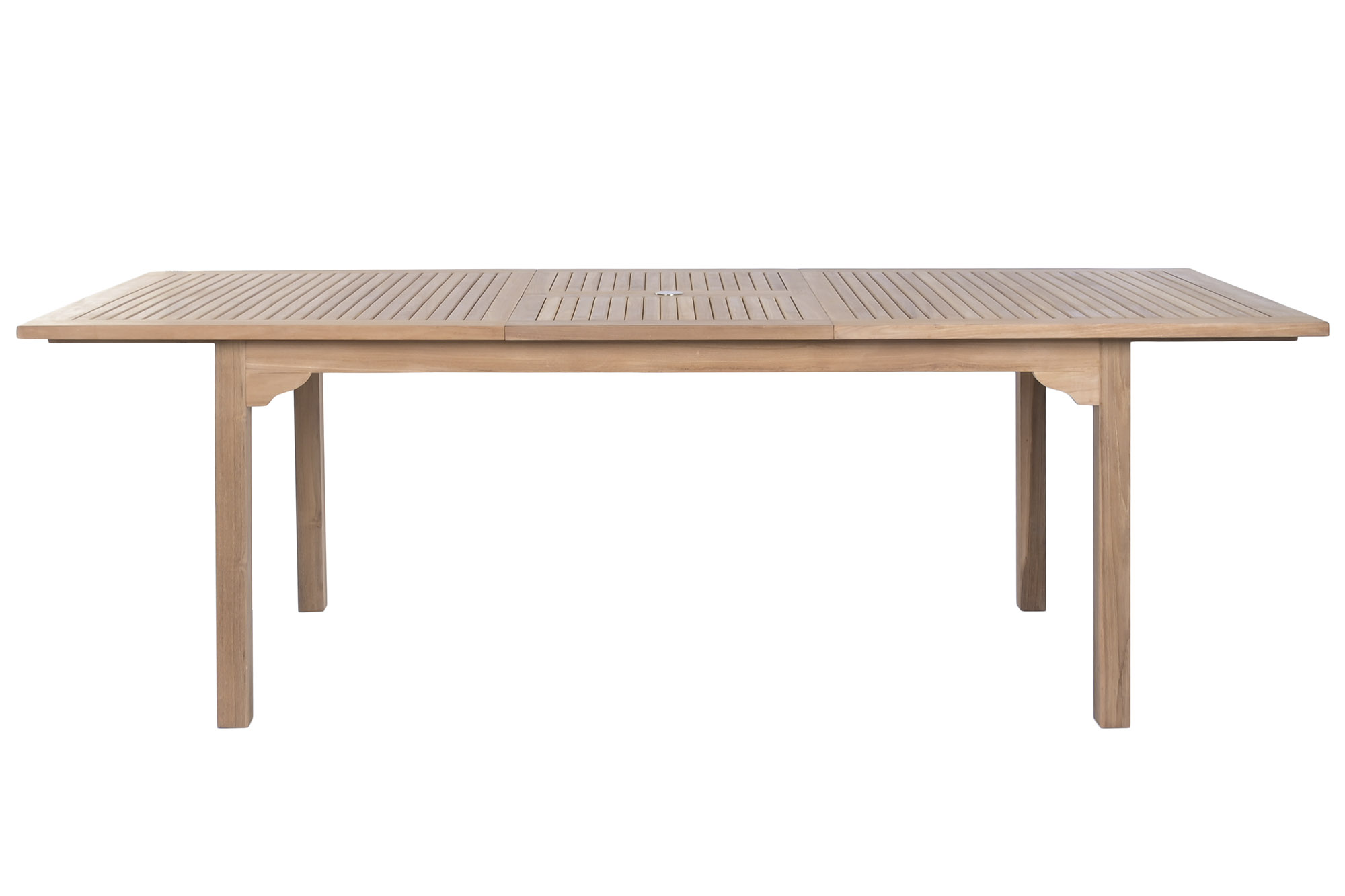 MESA COMEDOR TECA 180X100X75 EXTENSIBLE A 240 CM