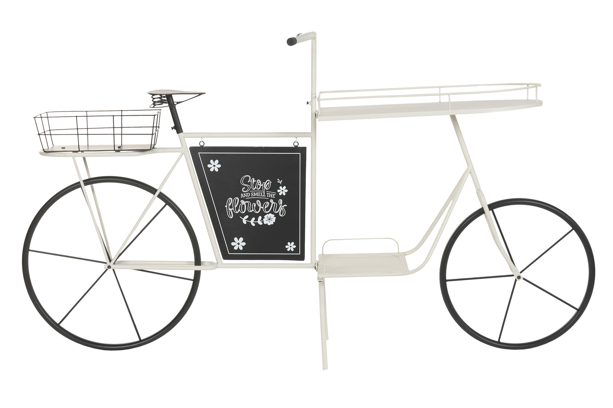 EXPOSITOR METAL 167X41X95 BICICLETA BLANCO