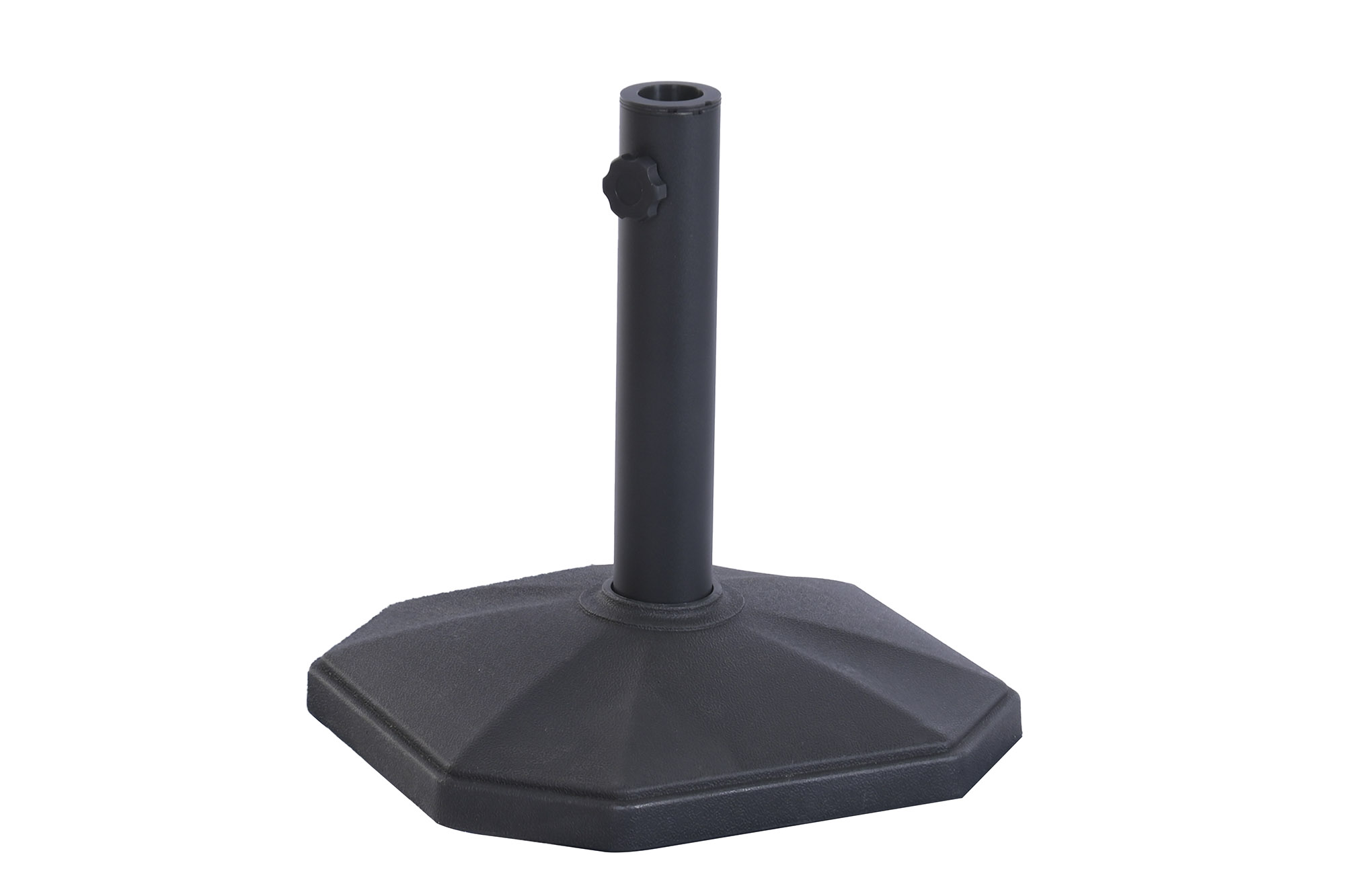 BASE PARASOL PLASTICO ALTA DENSIDAD 37X37X39 13KG.