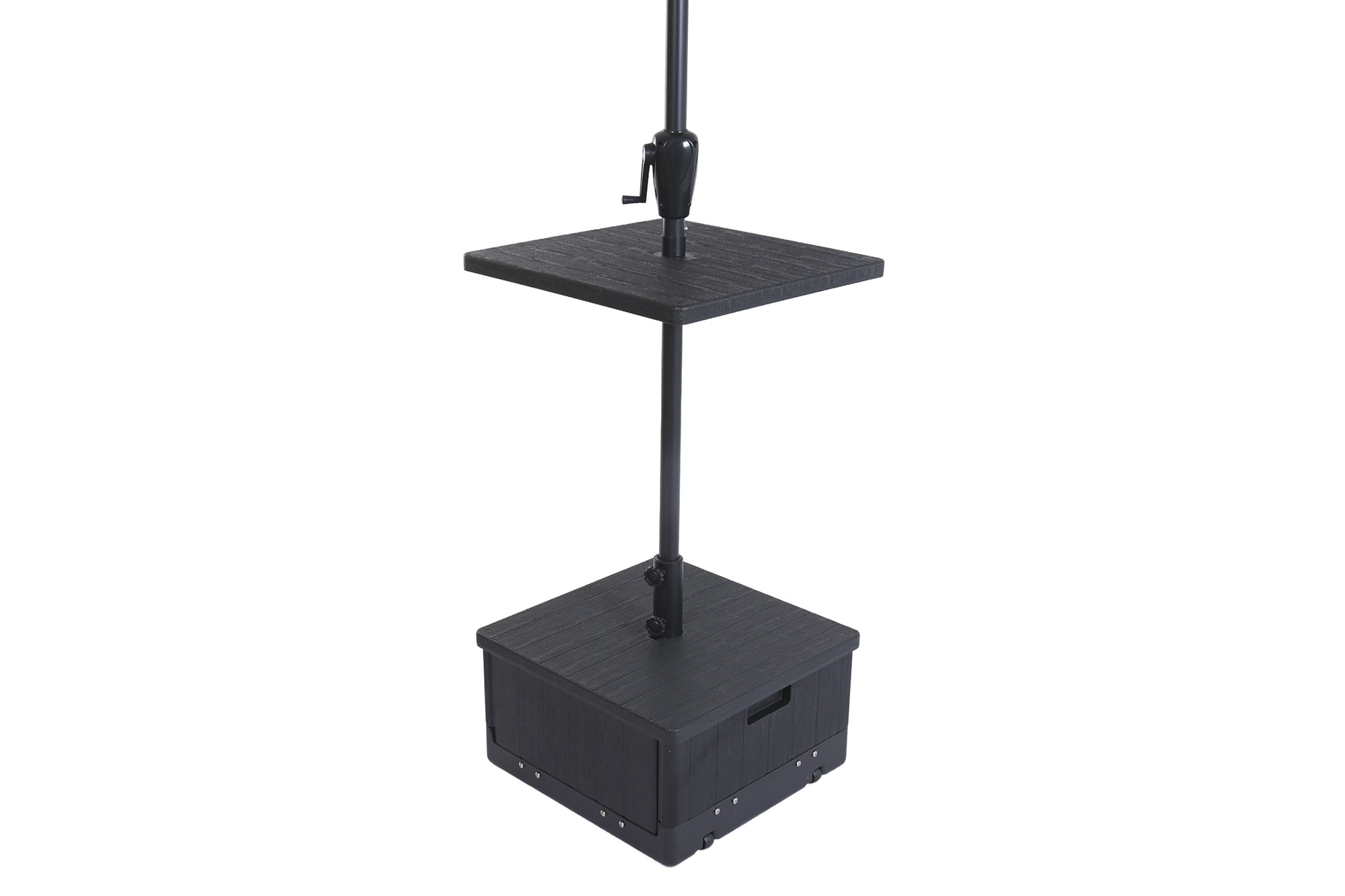 BASE PARASOL PLASTICO ALTA DENSIDAD 53X53X30 55/66