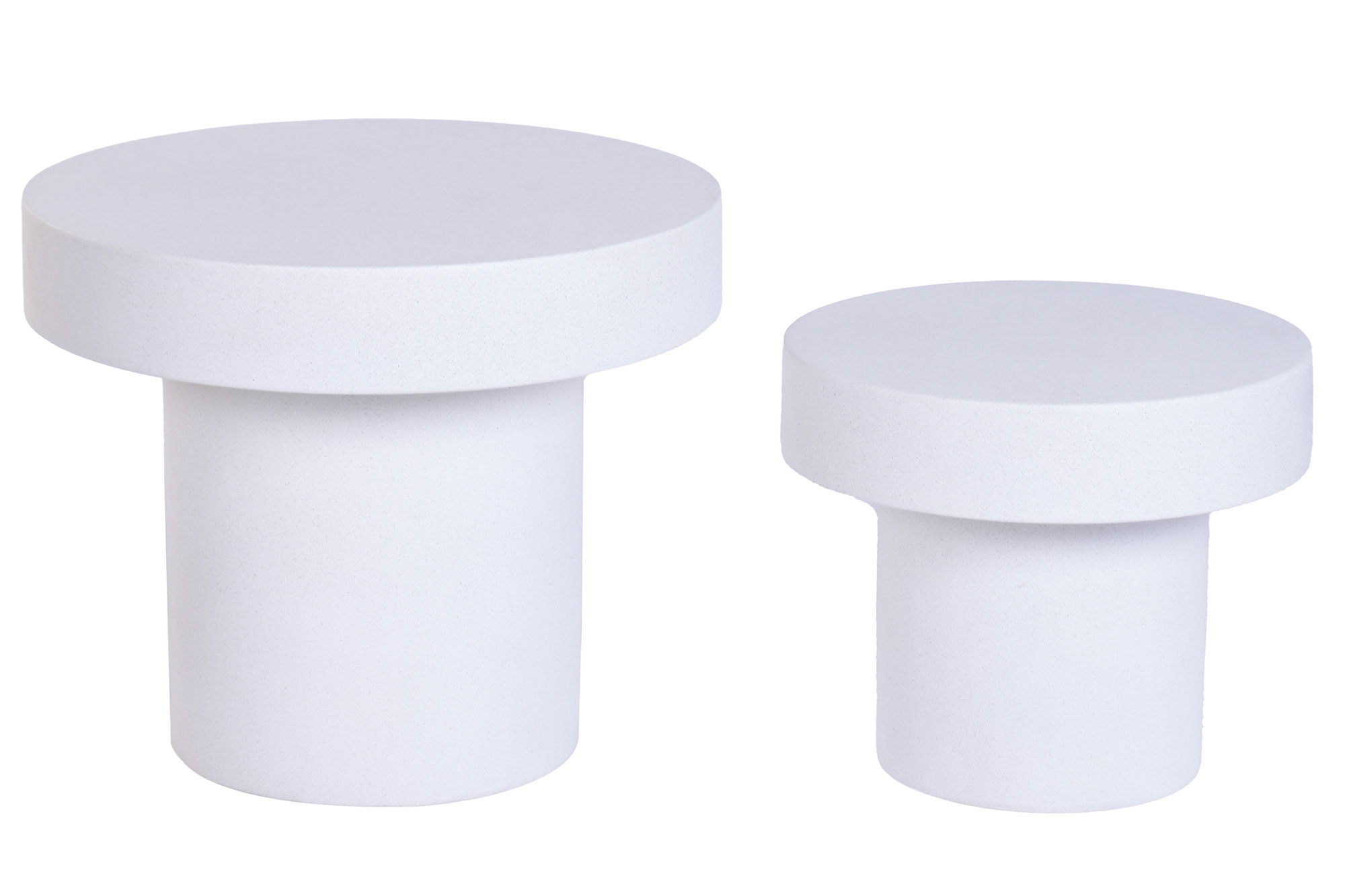 MESITA AUXILIAR SET 2 GRC 60X60X50 EXTERIOR BLANCO