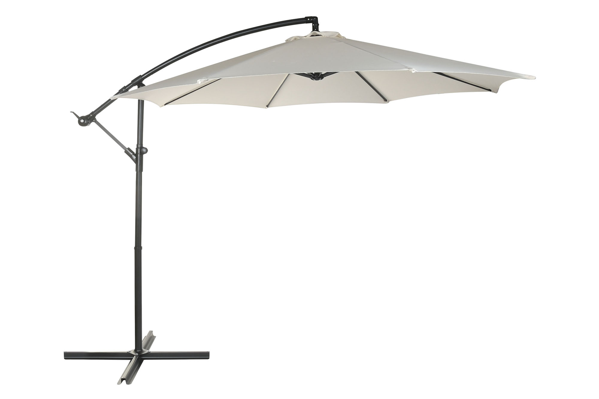 PARASOL ACERO 300X350X250 UV 50+ GIRATORIO 360
