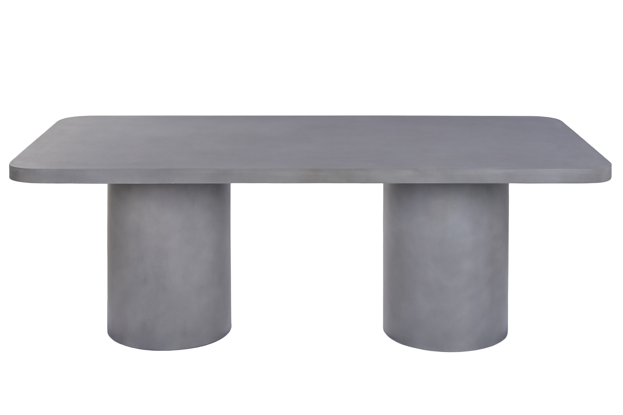 MESA COMEDOR HORMIGON 200X100X74 GRIS