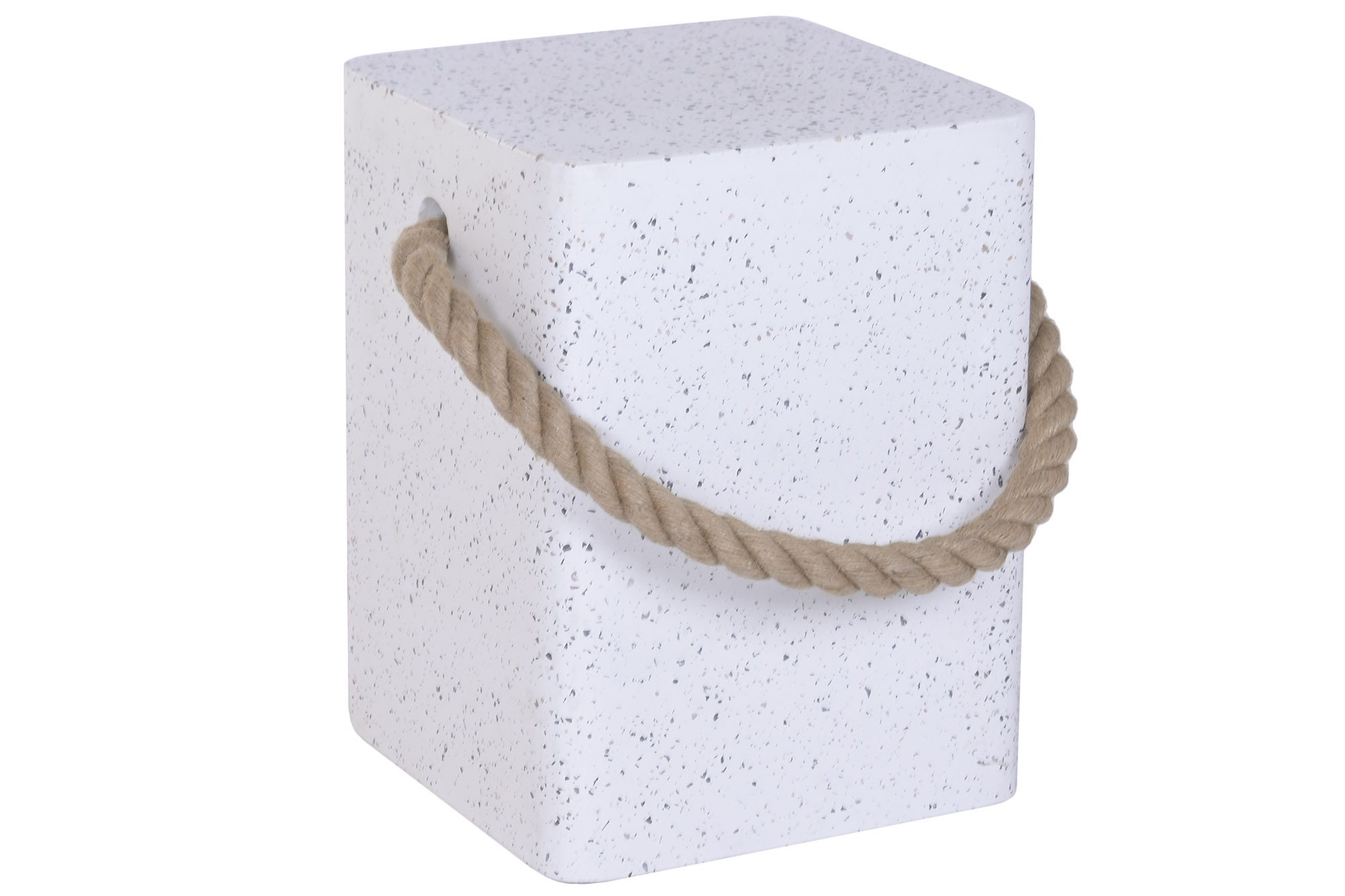 MESITA AUXILIAR HORMIGON CUERDA 35X35X46 TERRAZO