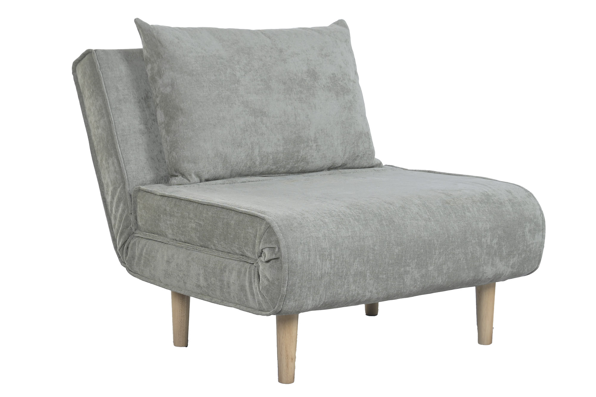 SOFA CAMA POLIESTER METAL 90X90X84 GRIS