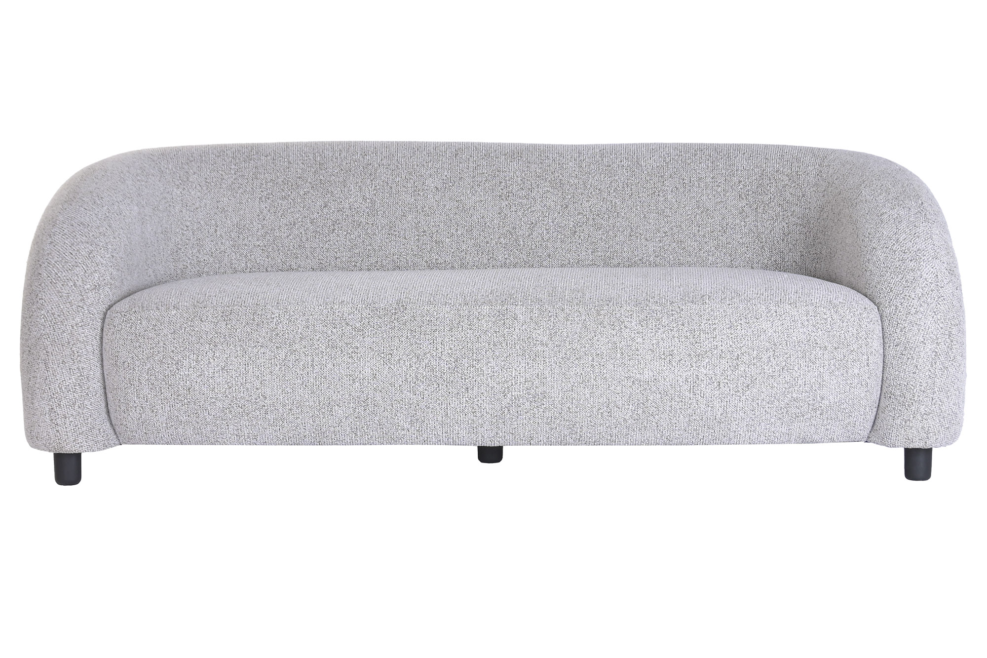 SOFA MADERA POLIESTER 200X89X69 GRIS OSCURO