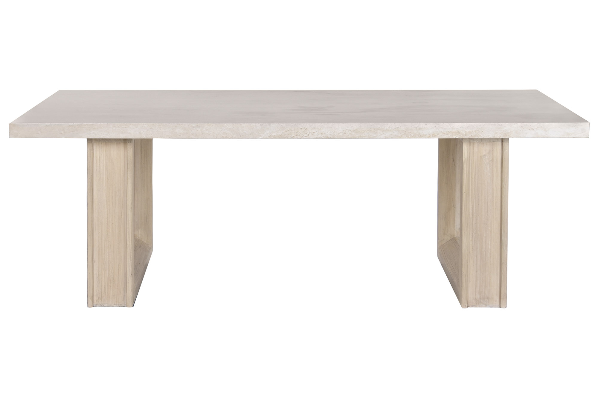 MESA COMEDOR OLMO MARMOL TRAVERTINO 220X100X76