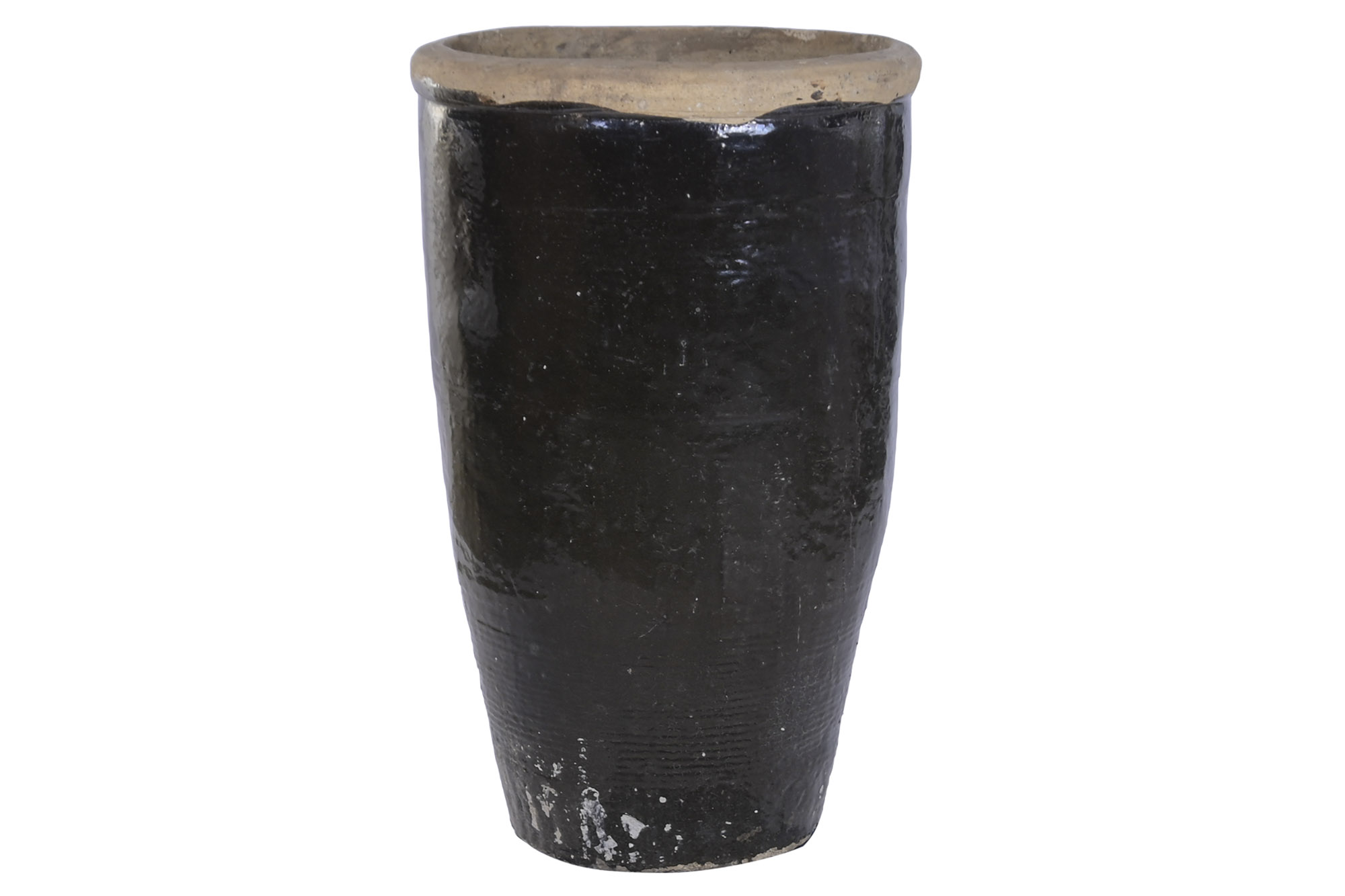 ANFORA ARCILLA 58X58X95 NEGRO