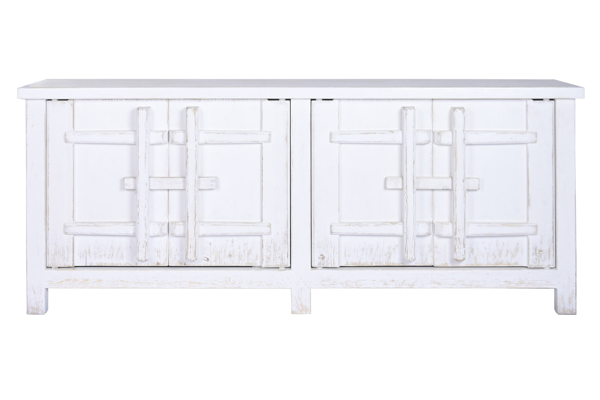 APARADOR OLMO MACIZO 230X48X95 BLANCO