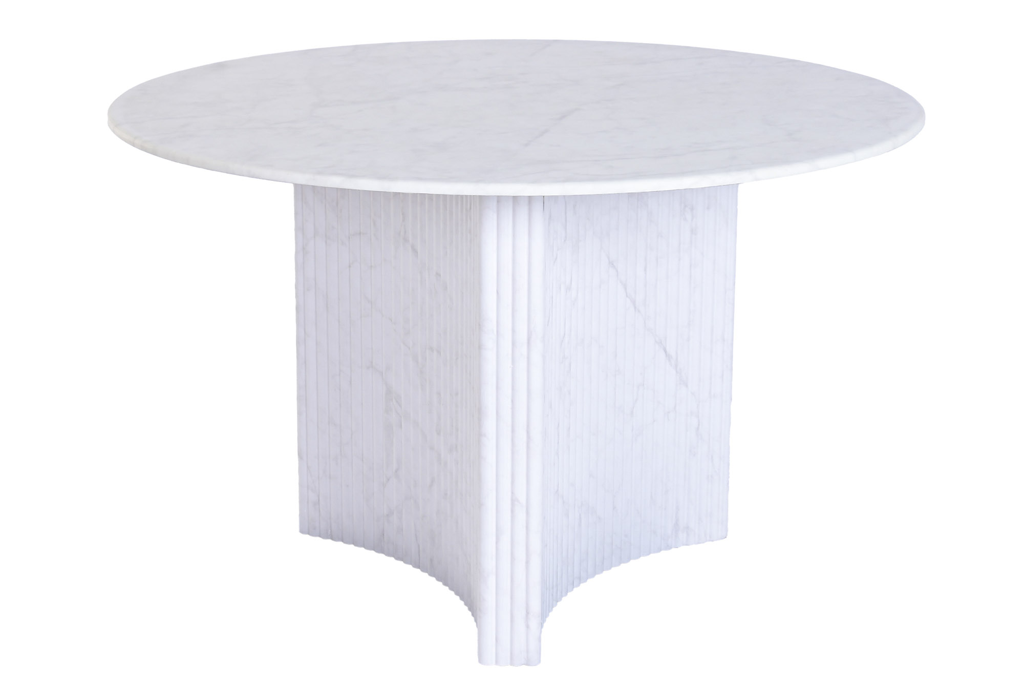 MESA REDONDA COMEDOR MDF 120X120X75 SIMIL MARMOL
