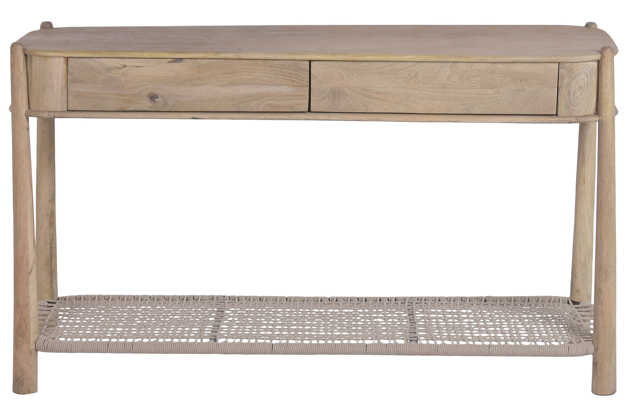CONSOLA ACACIA CUERDA 135X40X80