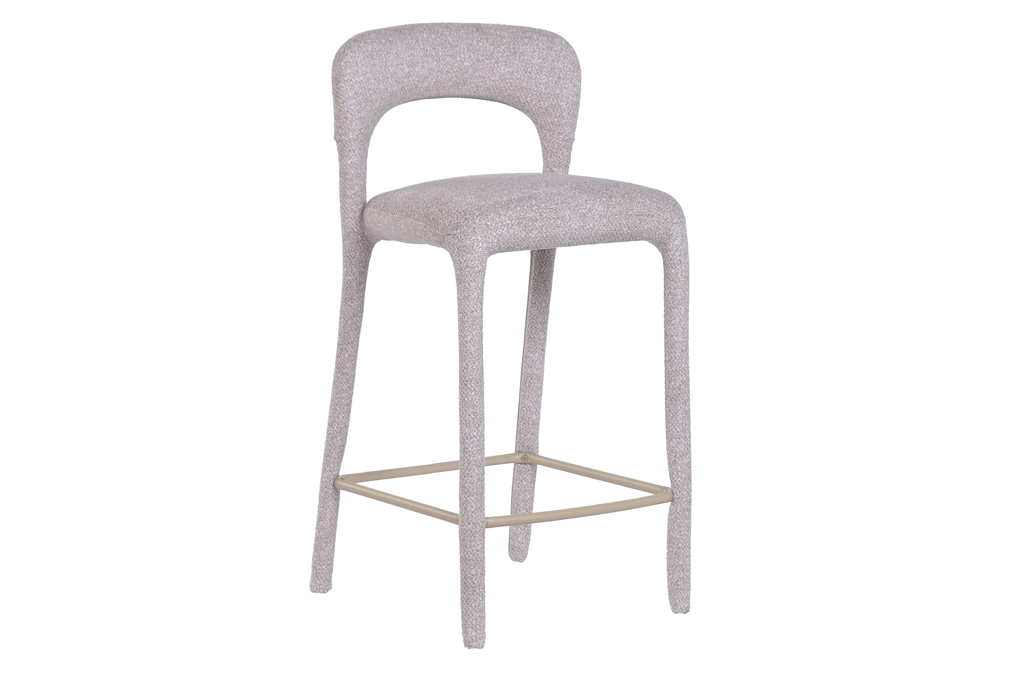 TABURETE METAL POLIESTER 45X48,5X92,5 BEIGE