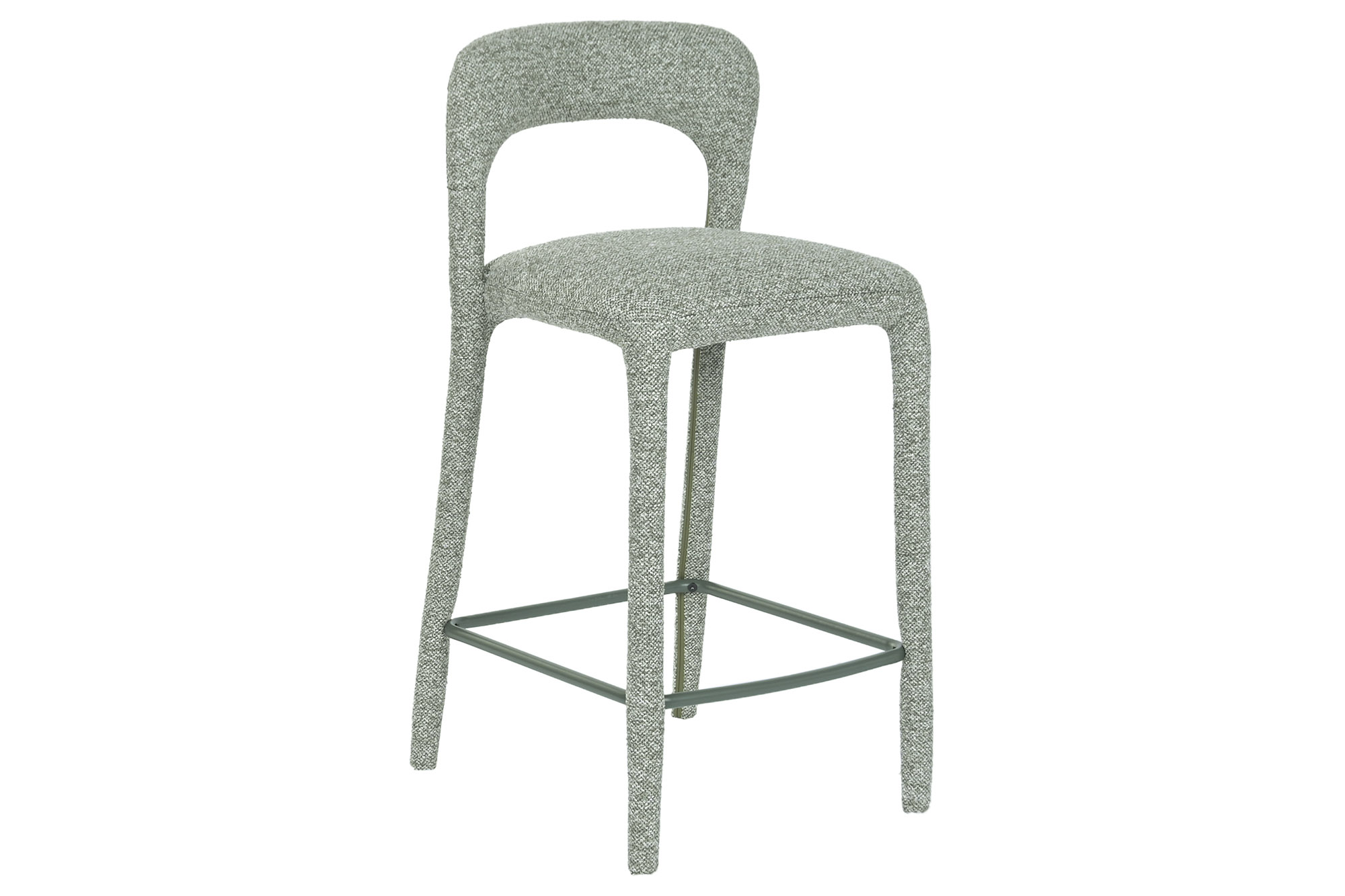 TABURETE METAL POLIESTER 45X48,5X92,5 VERDE