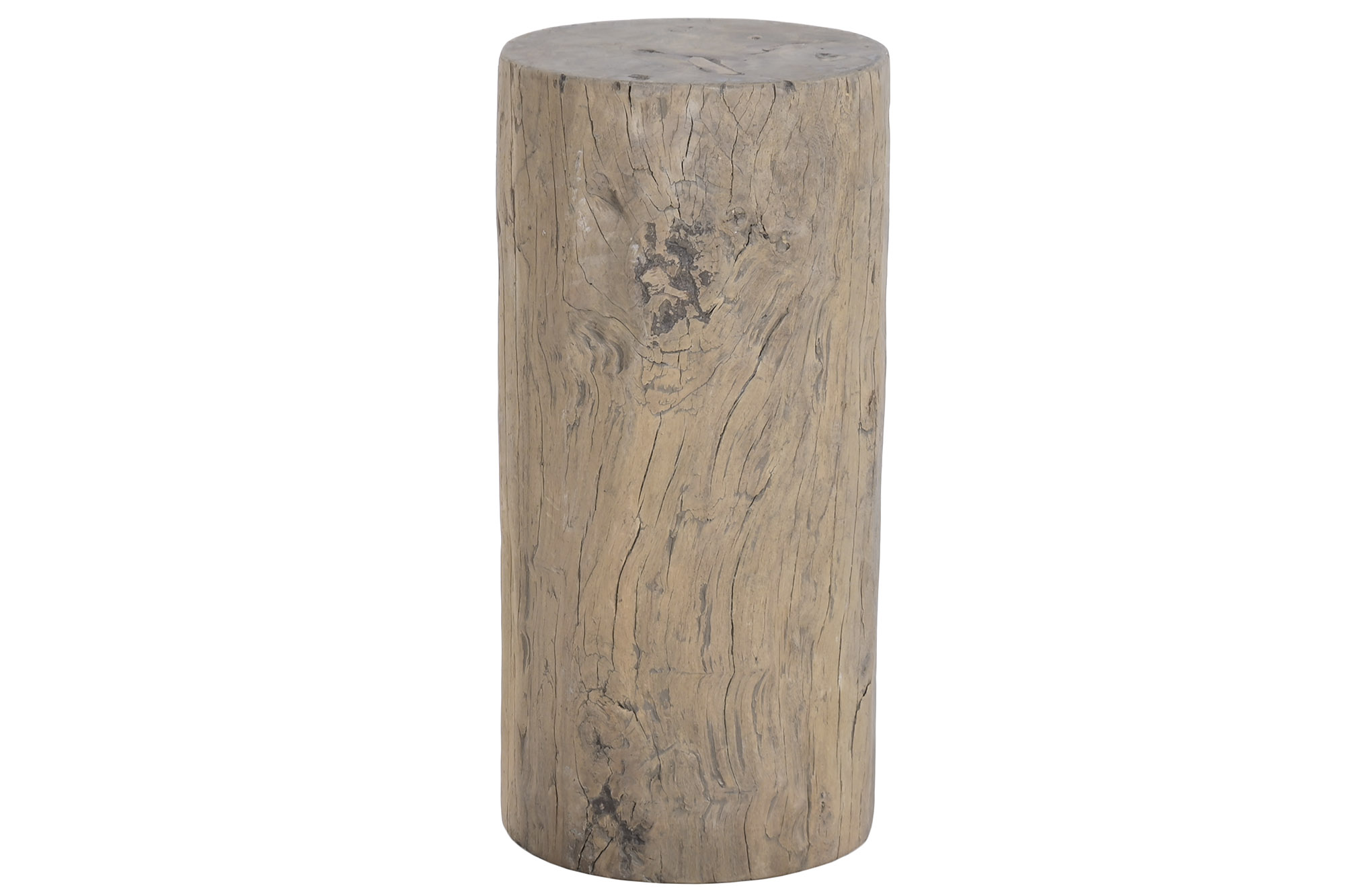 PEDESTAL MADERA RECICLADA 33X33X66