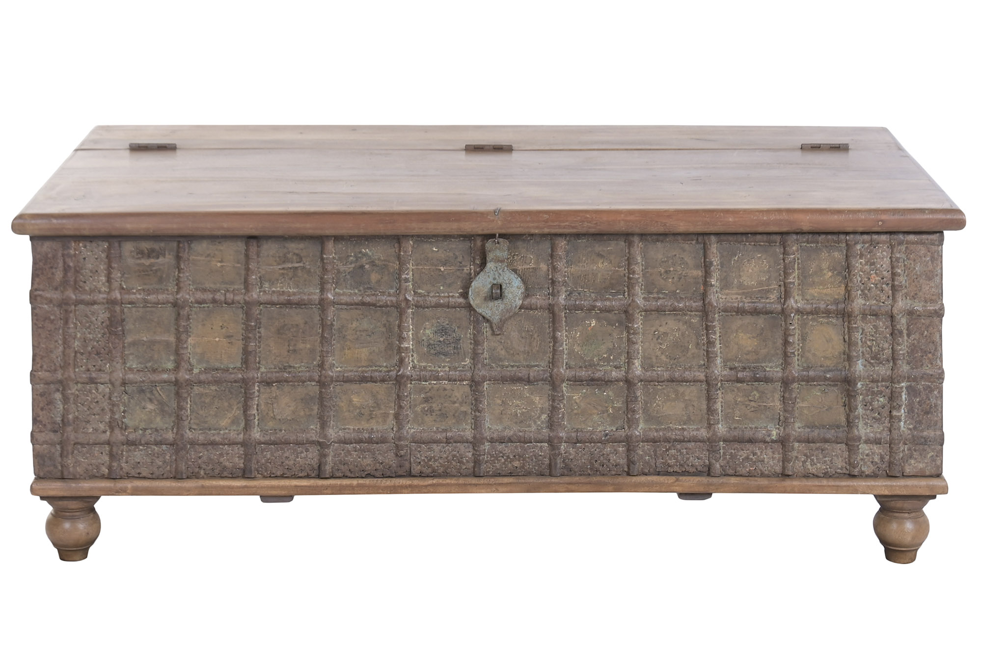 ARCON MADERA RECICLADA METAL 127X66X52 NATURAL