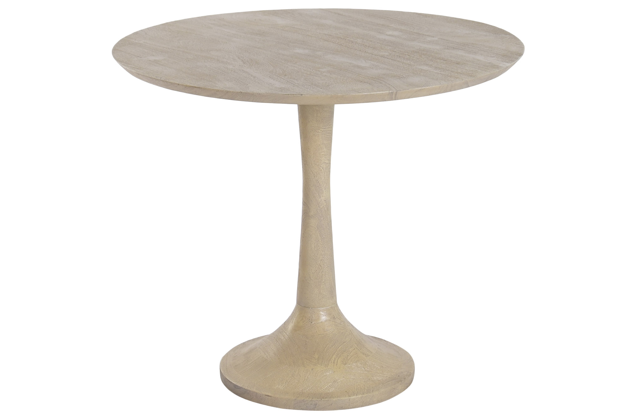 MESA REDONDA COMEDOR MADERA MANGO 90X90X77