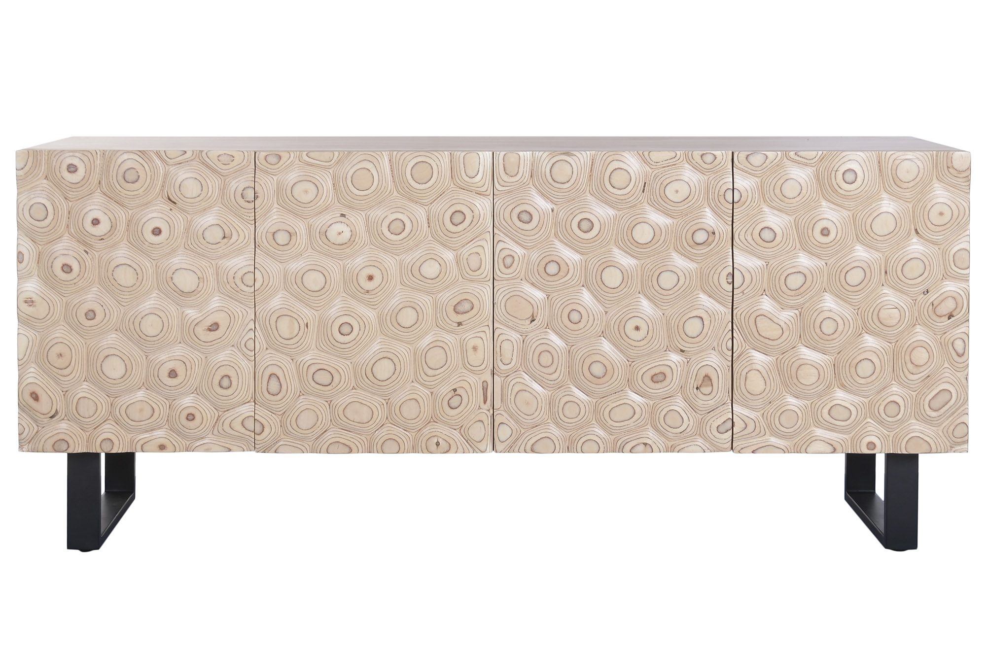 BUFFET ACACIA METAL 173X44X85 NATURAL