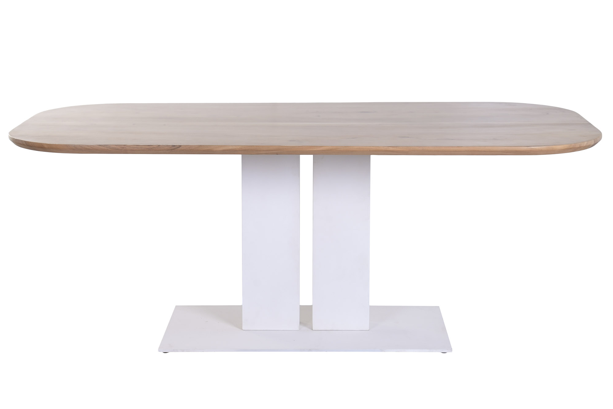 MESA COMEDOR ACACIA METAL 240X110X76 NATURAL
