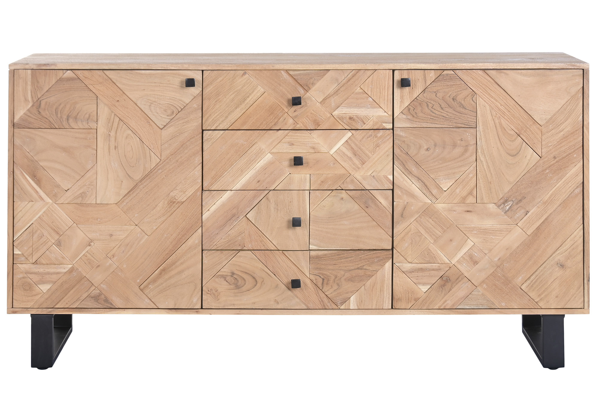 BUFFET ACACIA METAL 160X40X85 NATURAL