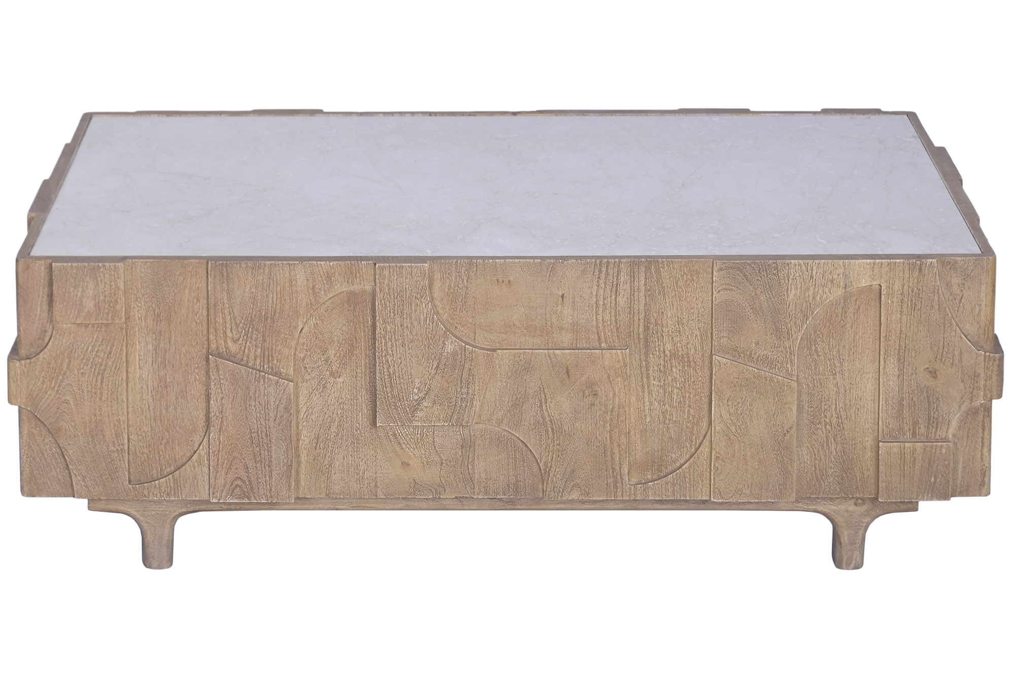 MESA CENTRO MANGO MARMOL 120X60X43